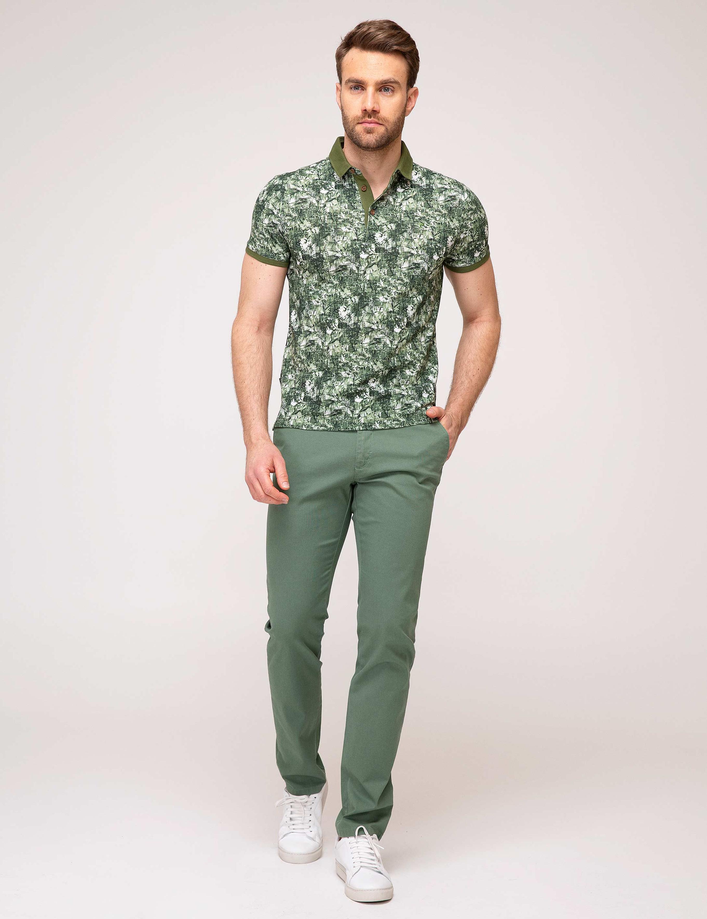 Yeşil Slim Fit T-Shirt