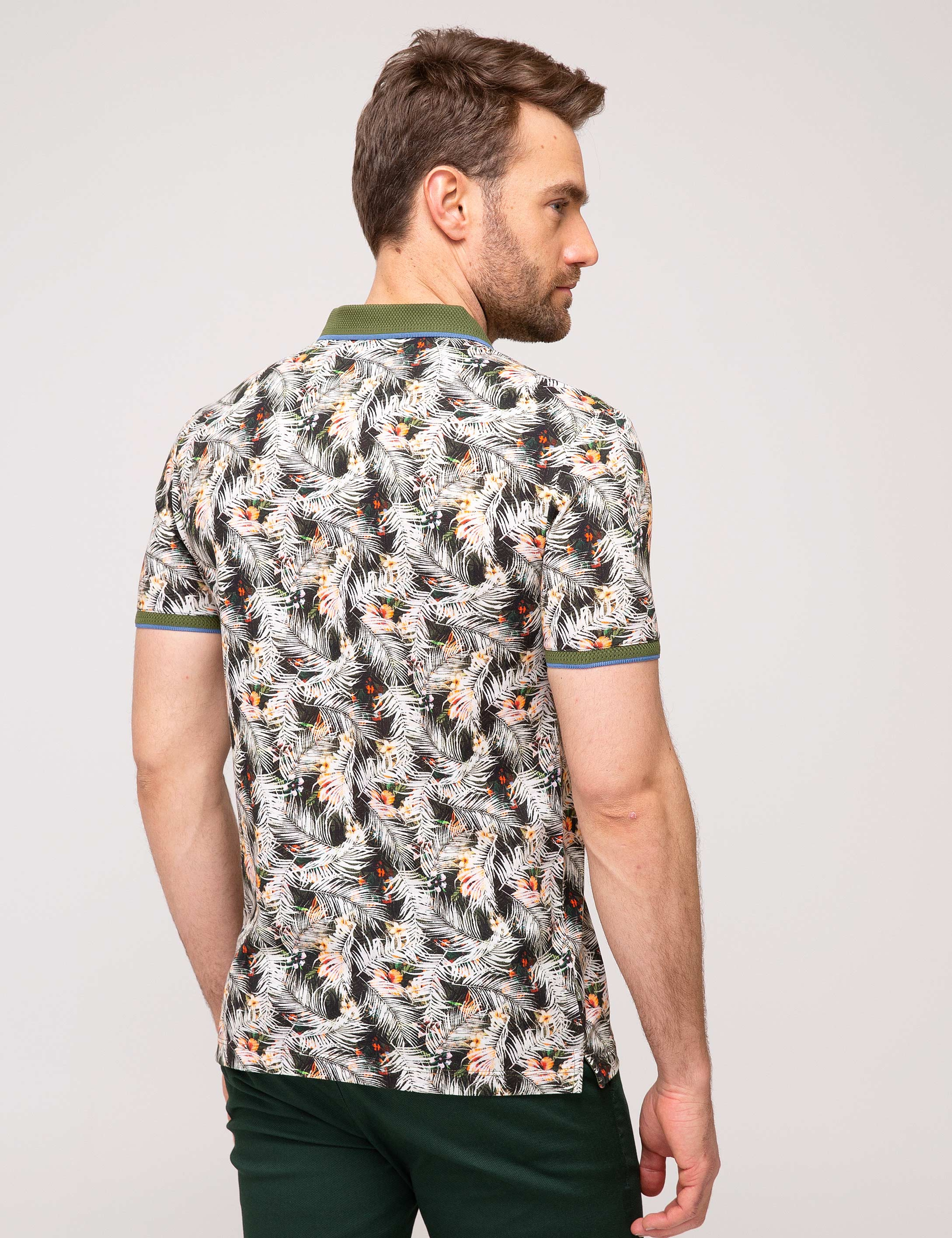 Yeşil Slim Fit Tişört