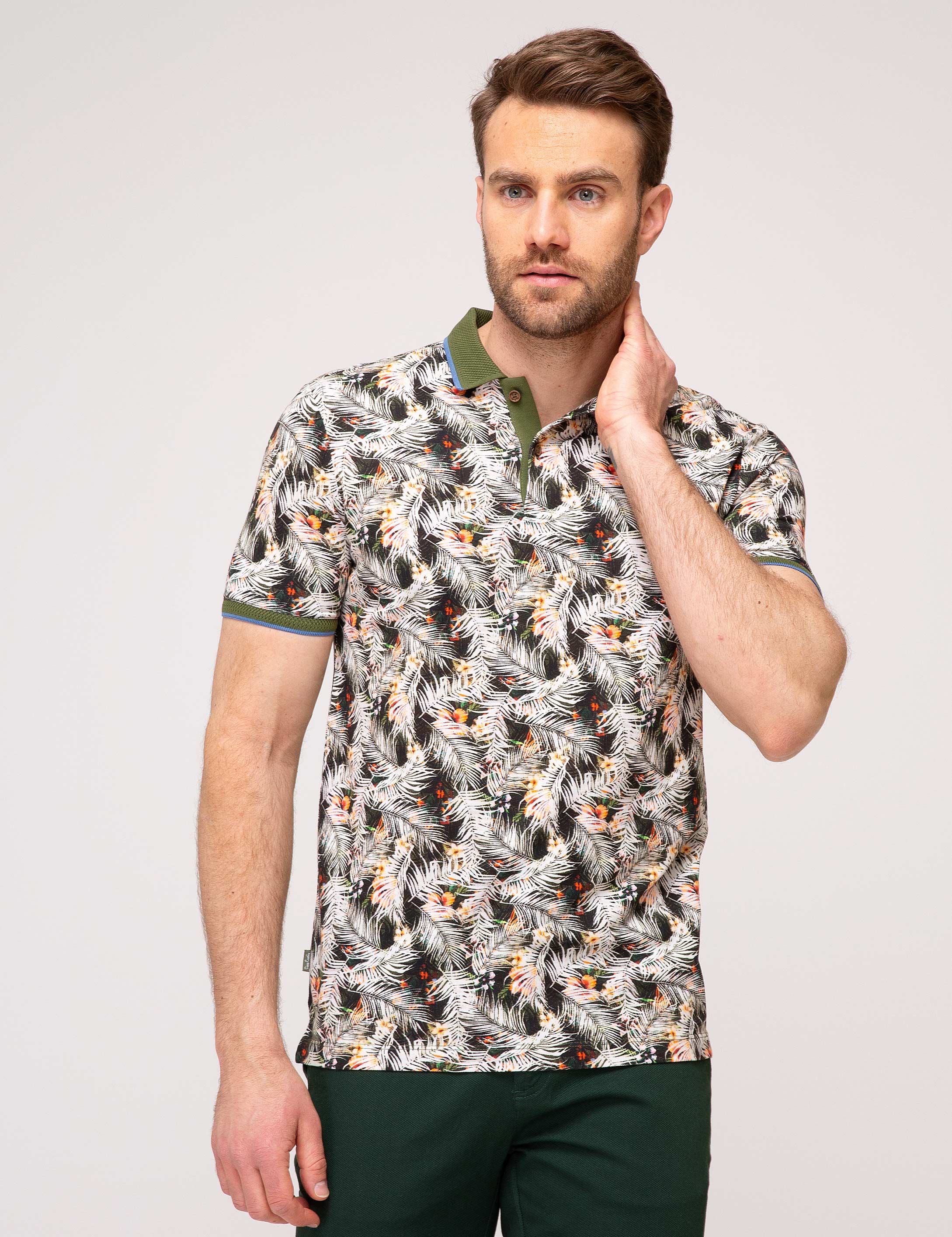 Yeşil Slim Fit Tişört