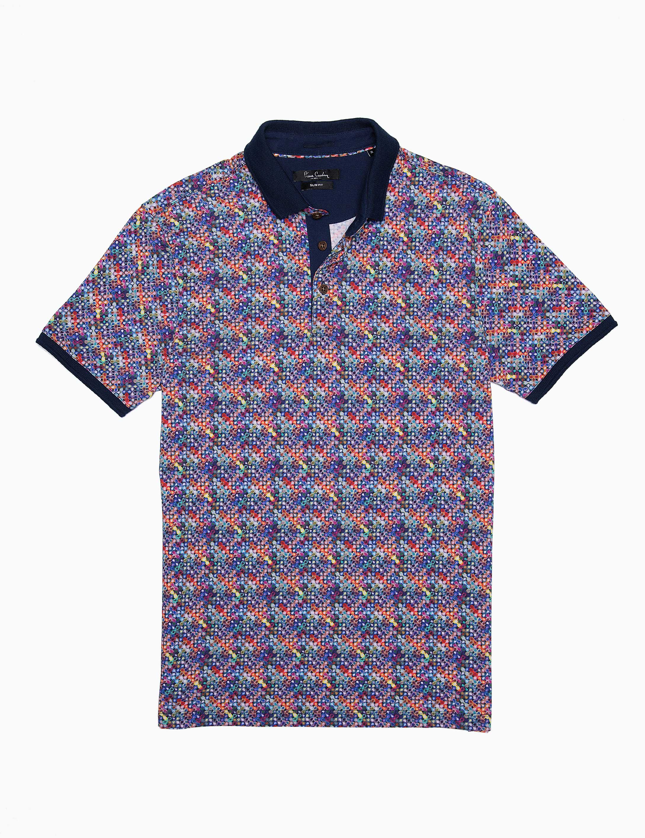 Çok Renkli Slim Fit Tişört - Image 3