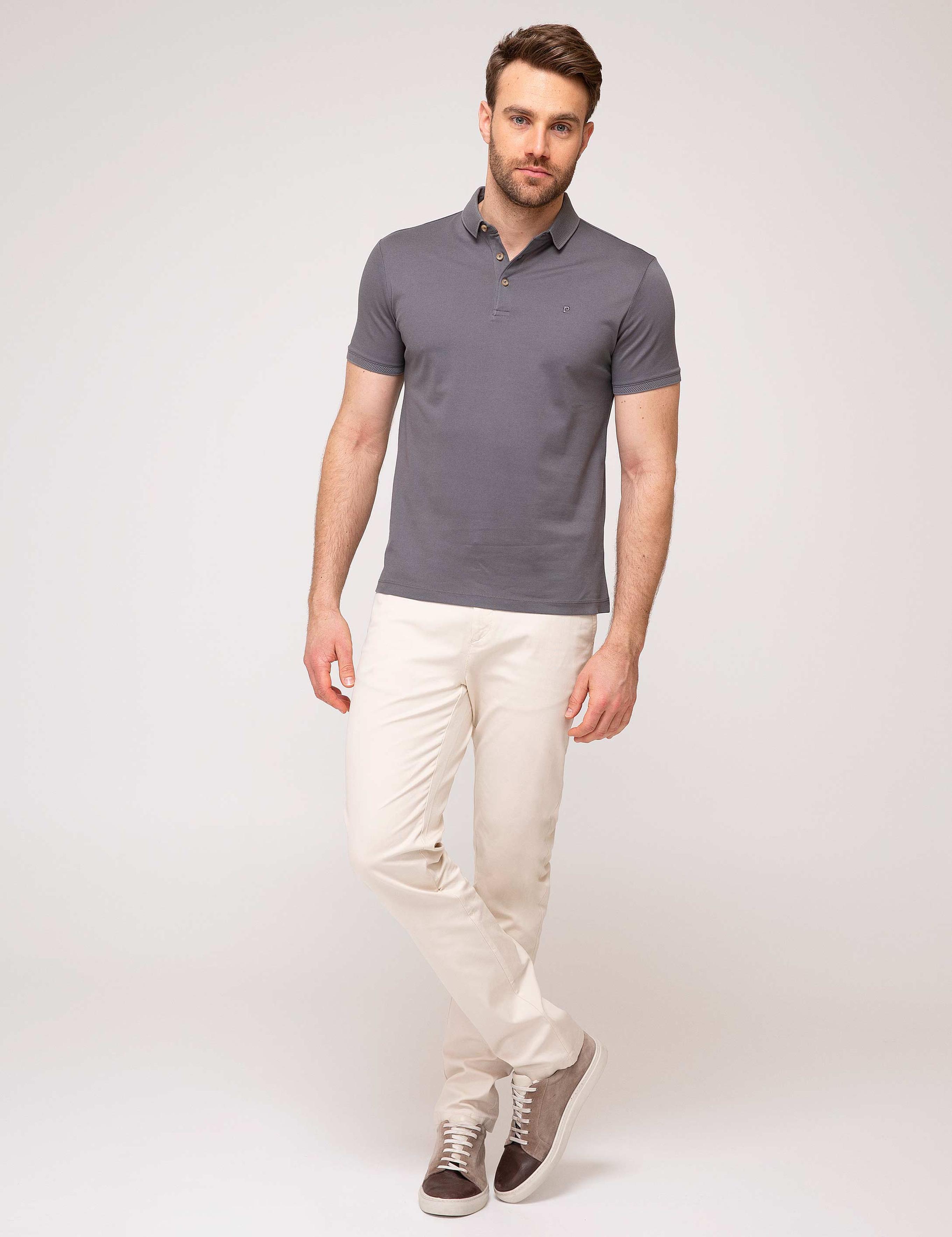 Koyu Gri Slim Fit T-Shirt