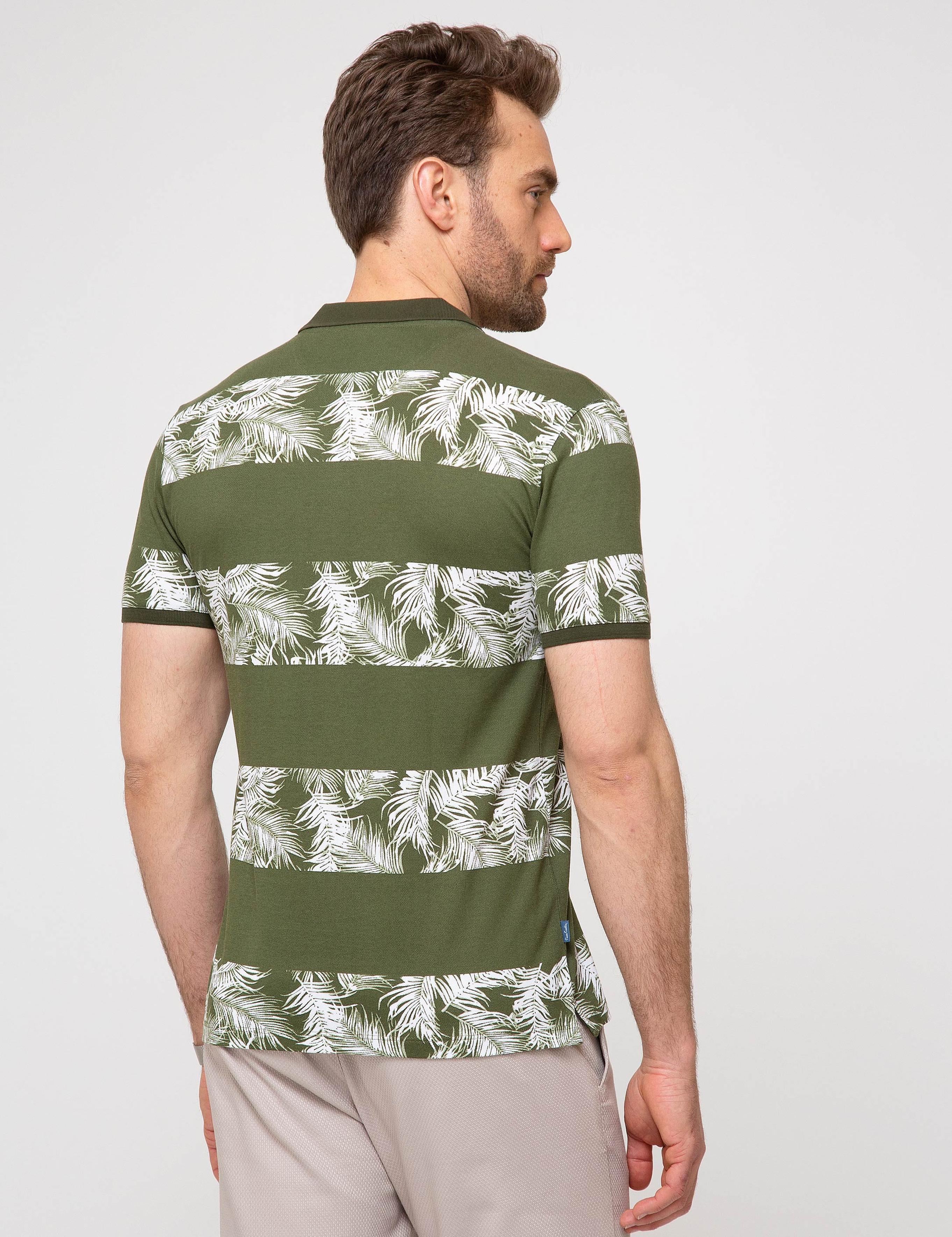 Yeşil Slim Fit Polo Yaka Tişört