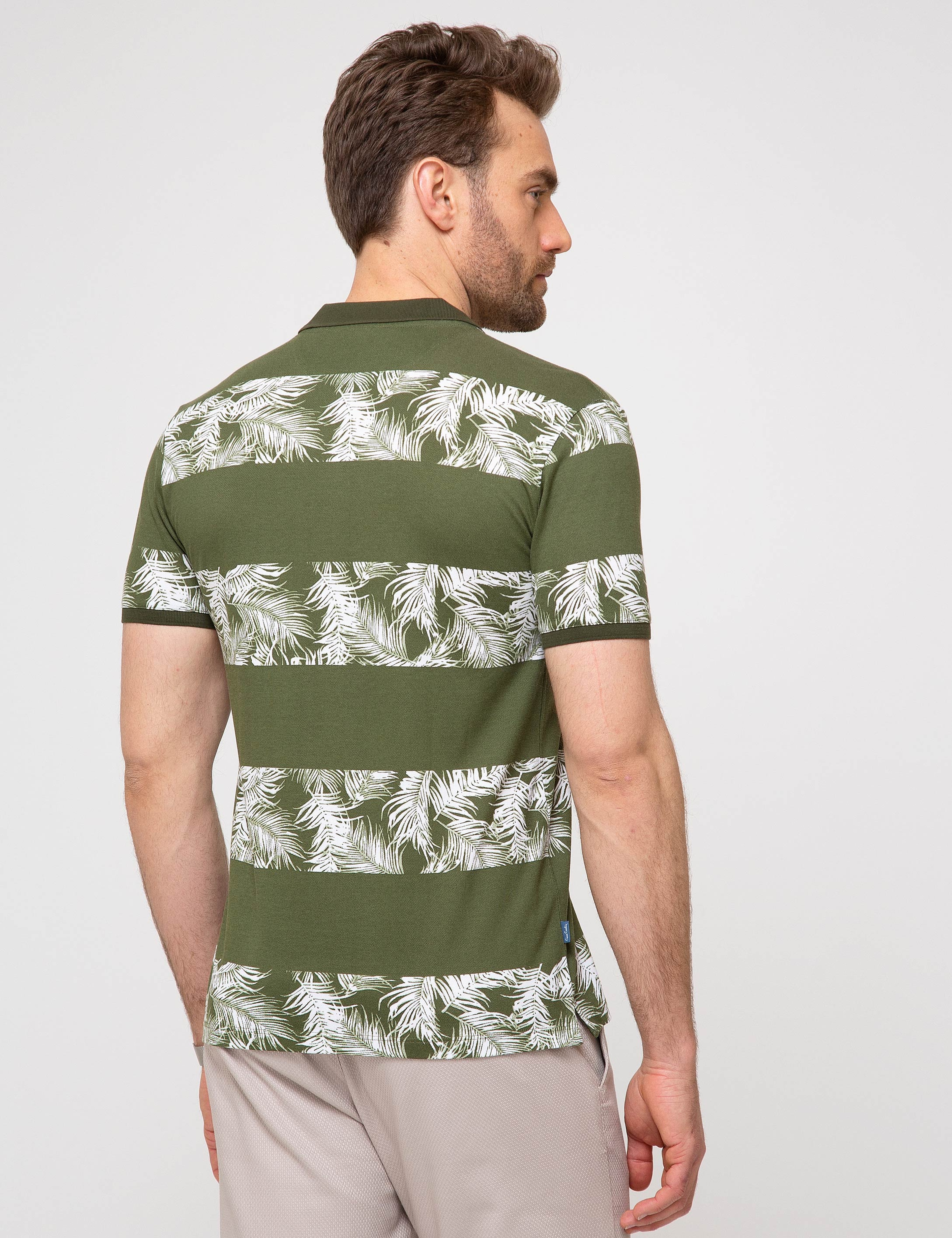 Yeşil Slim Fit Polo Yaka Tişört
