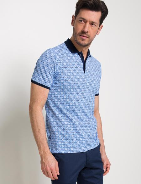 Lacivert Slim Fit Polo Yaka T-Shirt - 50186363004