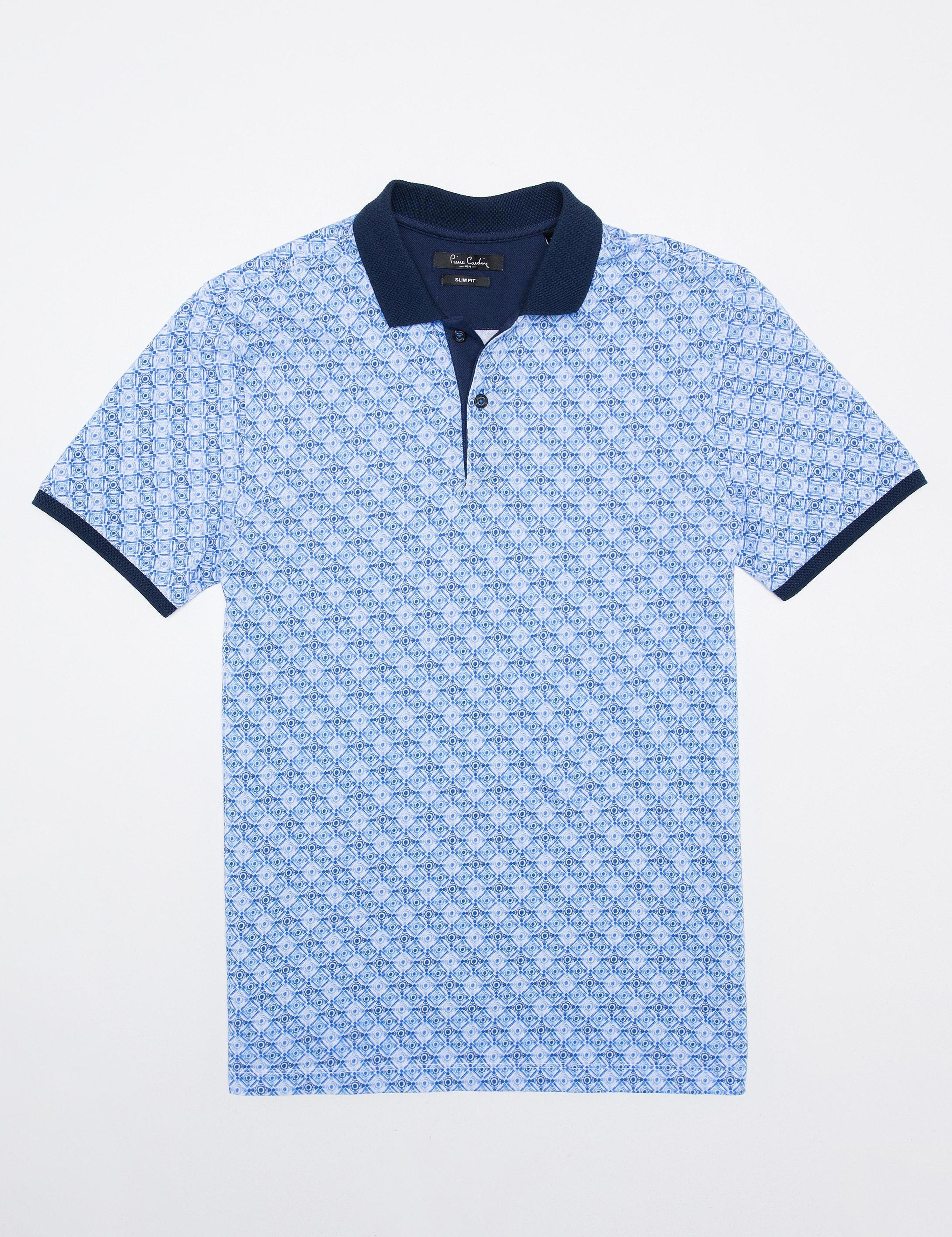 Lacivert Slim Fit Polo Yaka T-Shirt