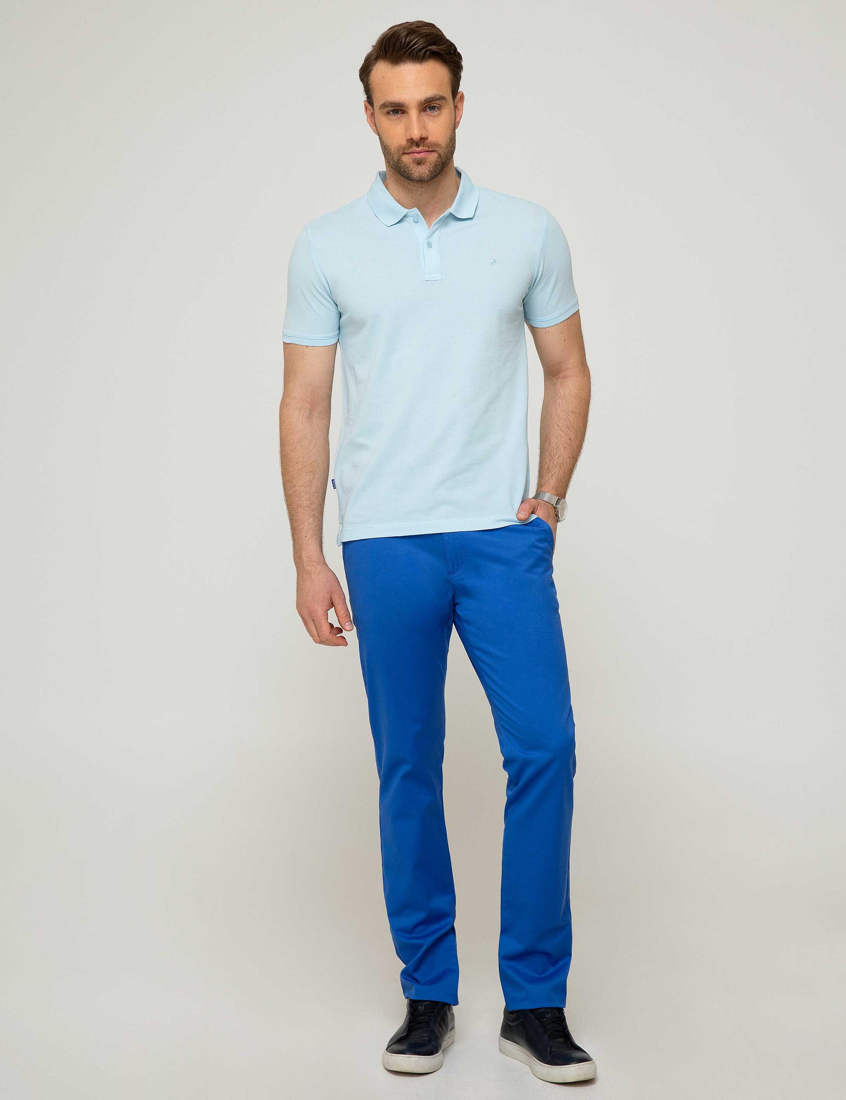Açık Mavi Slim Fit Basic Tişört