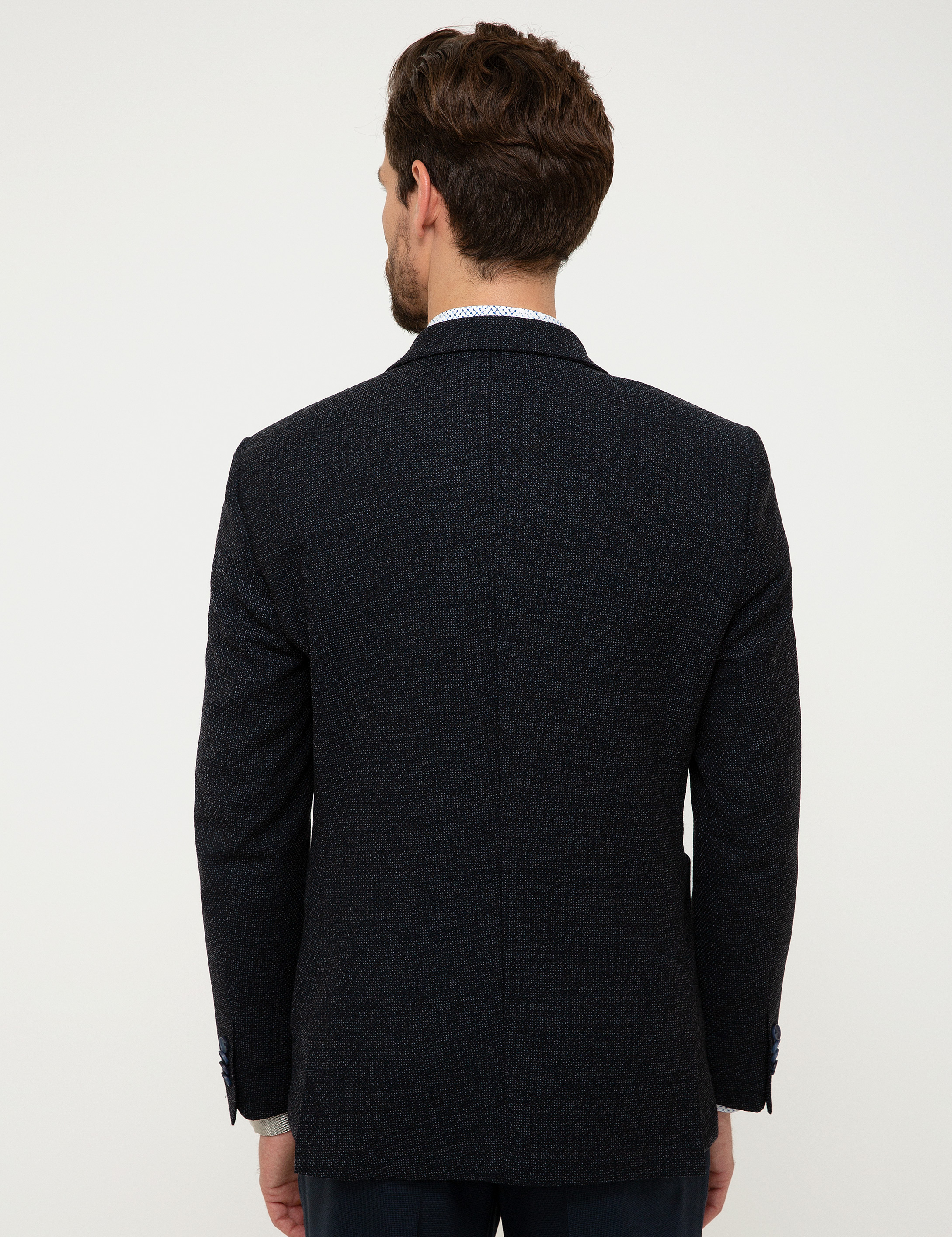 Lacivert Slim Ceket - Image 4
