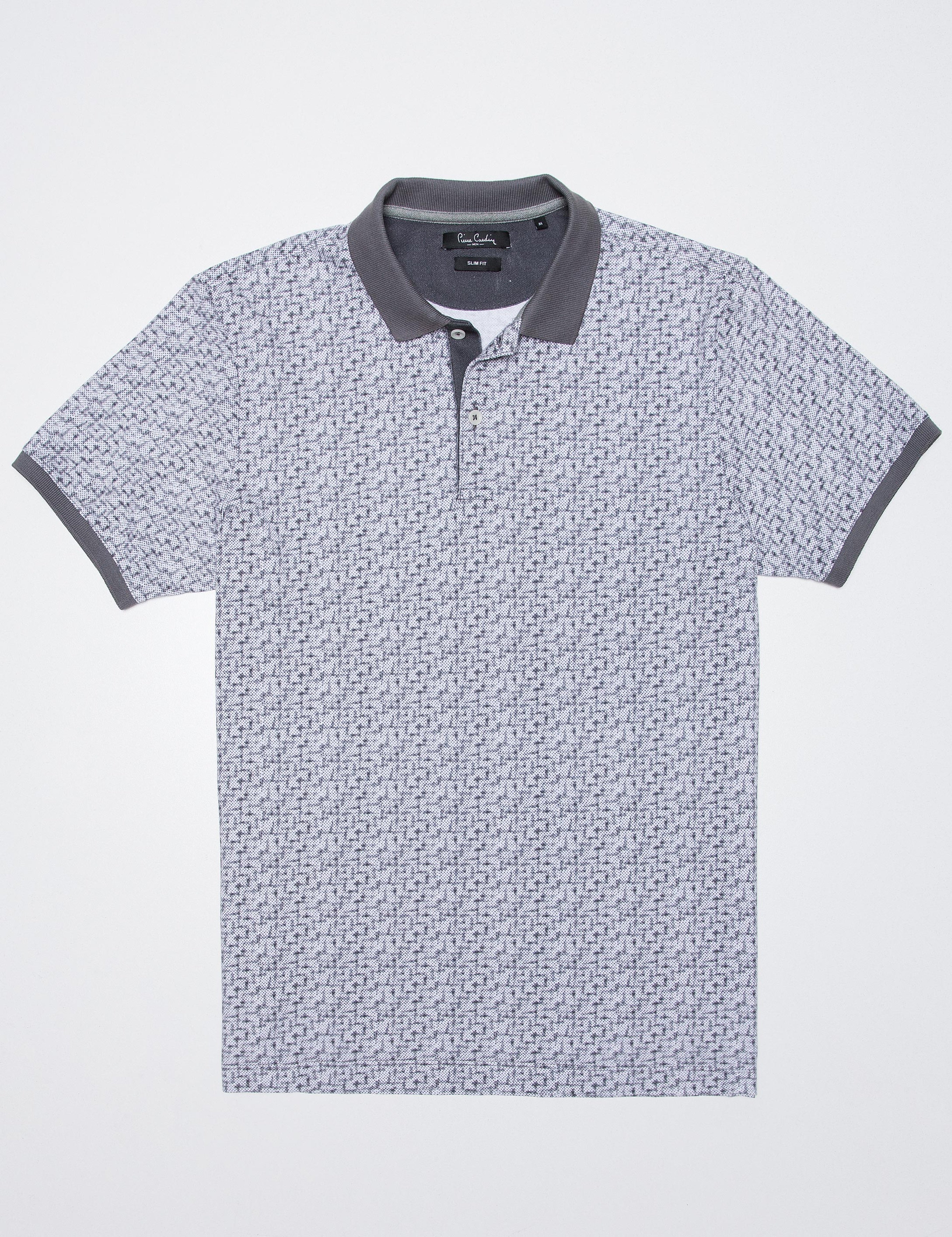 Açık Gri Slim Fit T-Shirt - Image 3