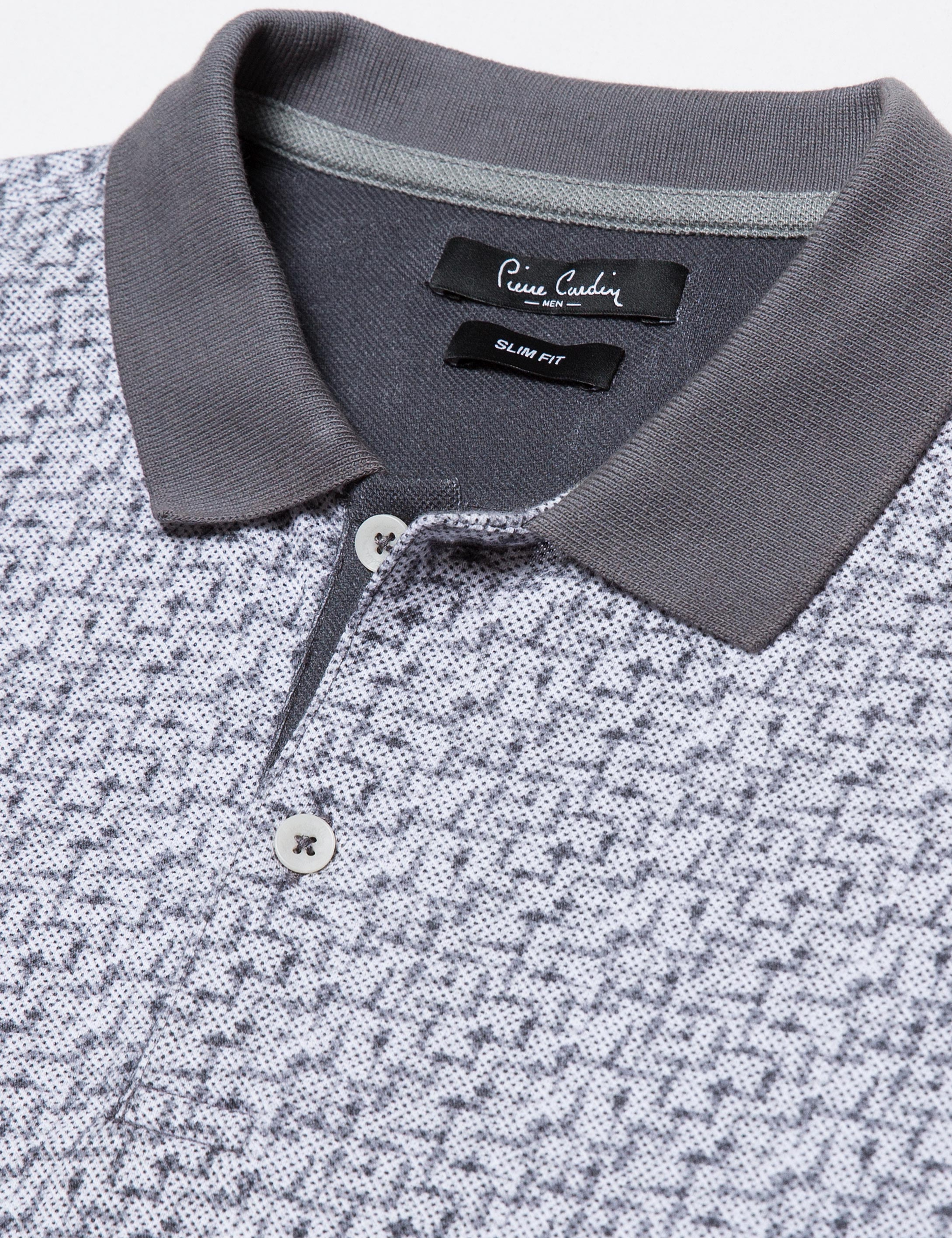 Açık Gri Slim Fit T-Shirt - Image 4