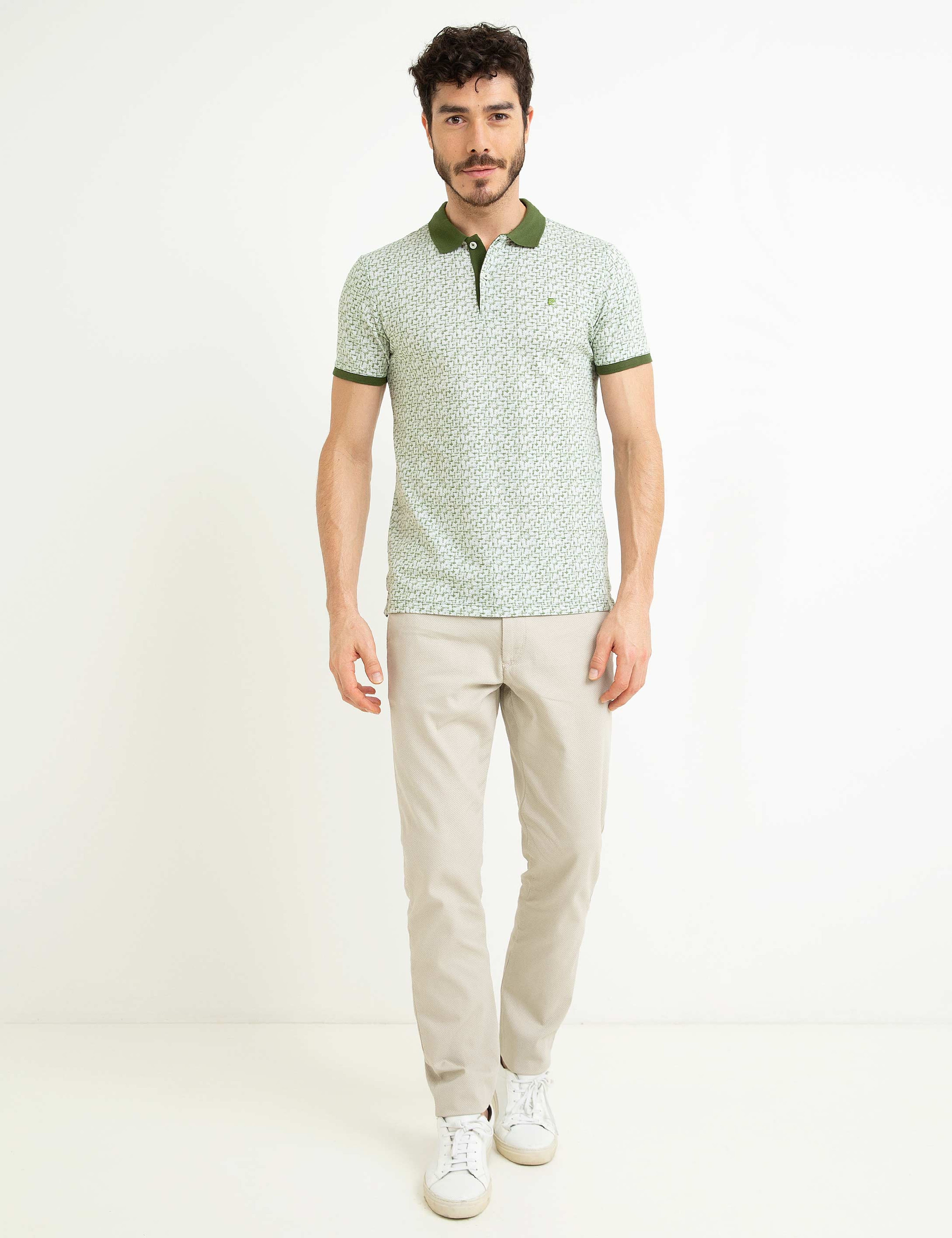 Yeşil Slim Fit T-Shirt - Image 3