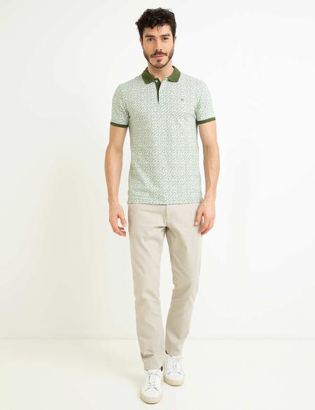 Yeşil Slim Fit T-Shirt - 50186390058