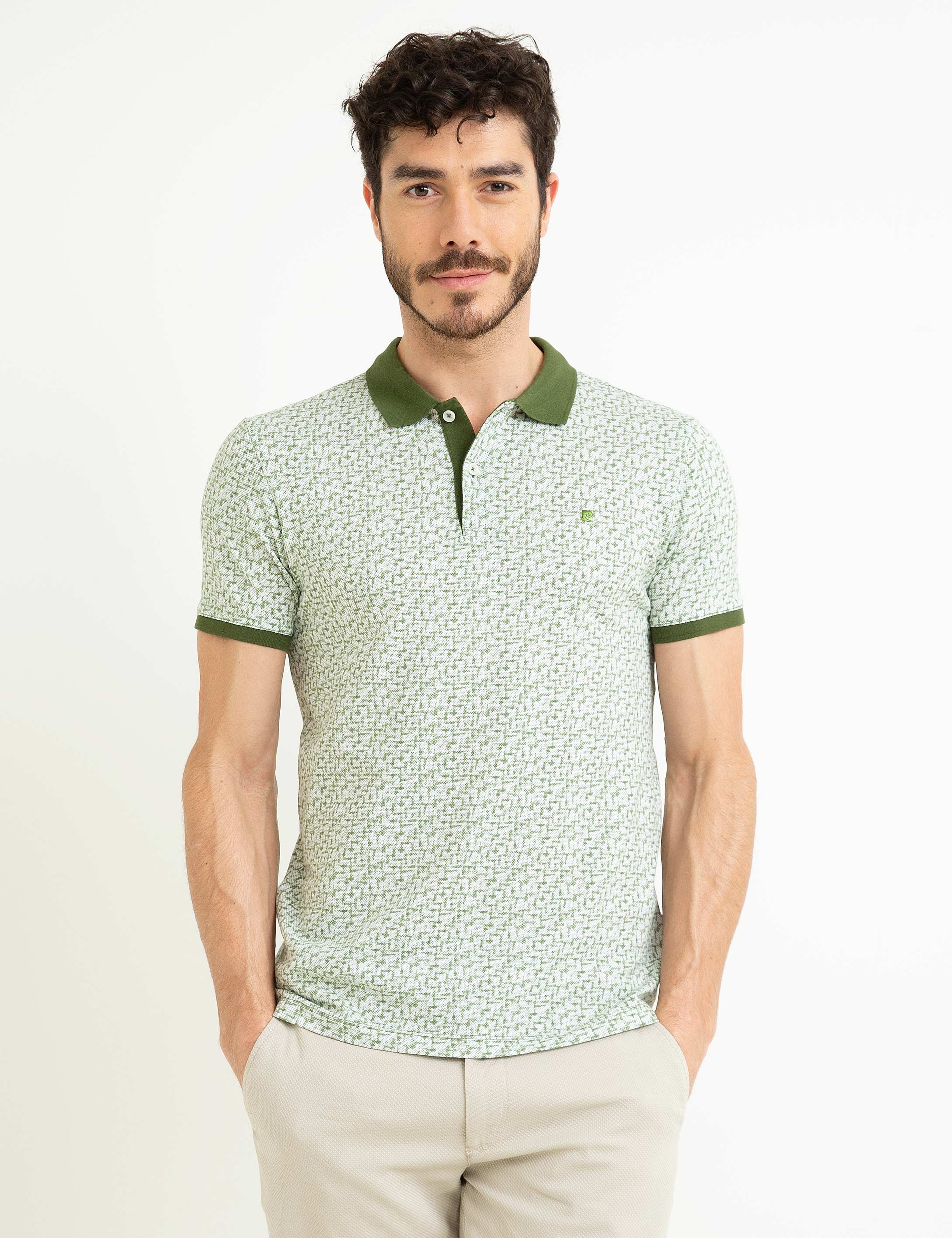 Yeşil Slim Fit T-Shirt - Image 1