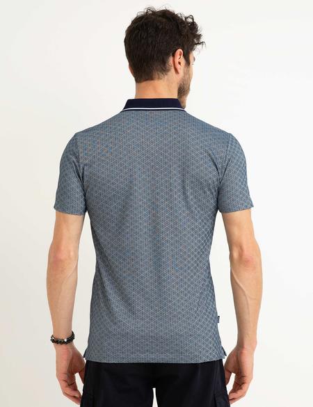 Lacivert Slim Fit Polo Yaka T-Shirt - 50186423014