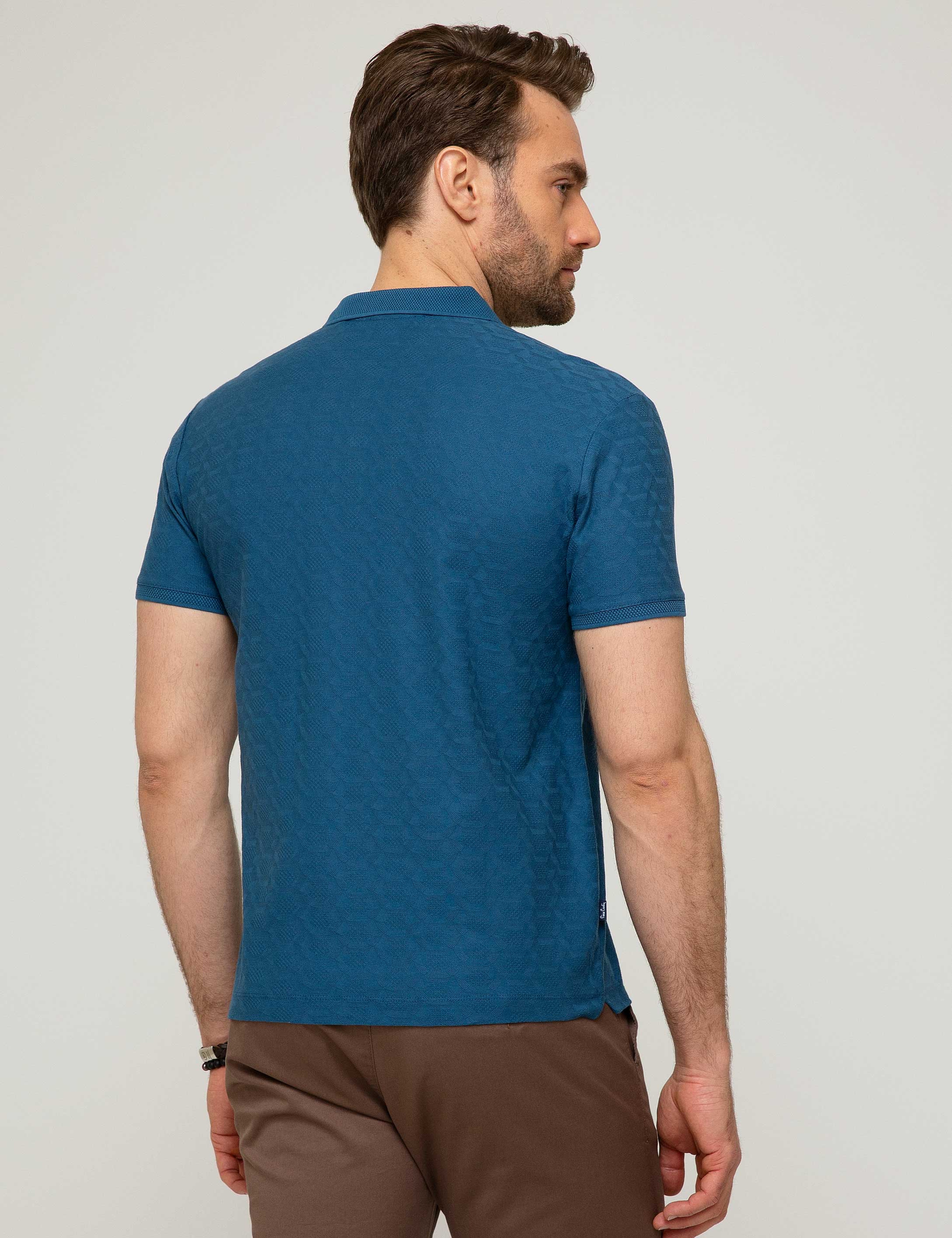 İndigo Slim Fit Polo Yaka T-Shirt - Image 3