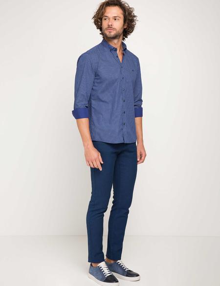 Slim Lacivert Gömlek - 50186440001