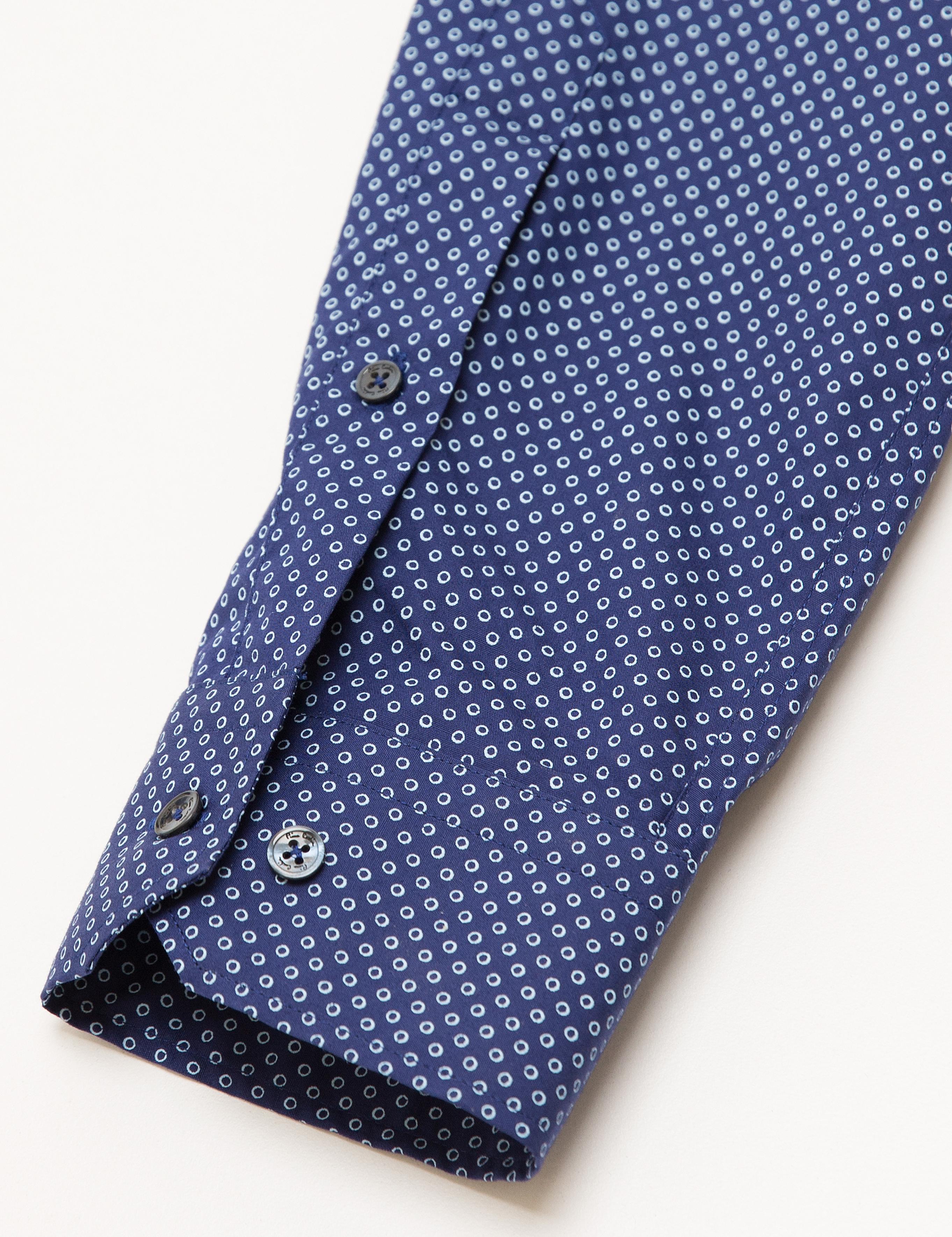 Slim Lacivert Gömlek