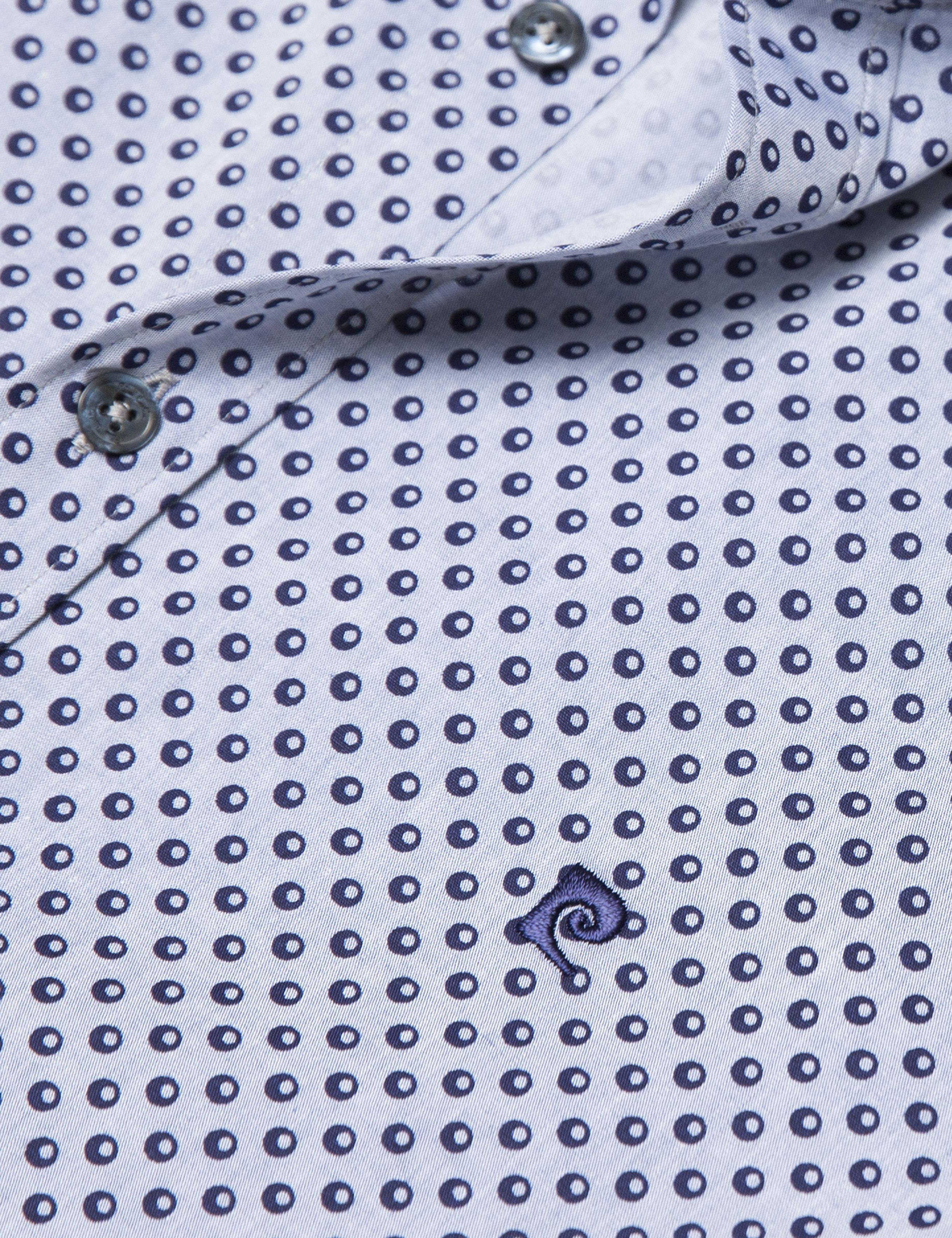 Slim Lacivert Gömlek