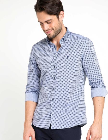 Slim Lacivert Gömlek - 50186442001