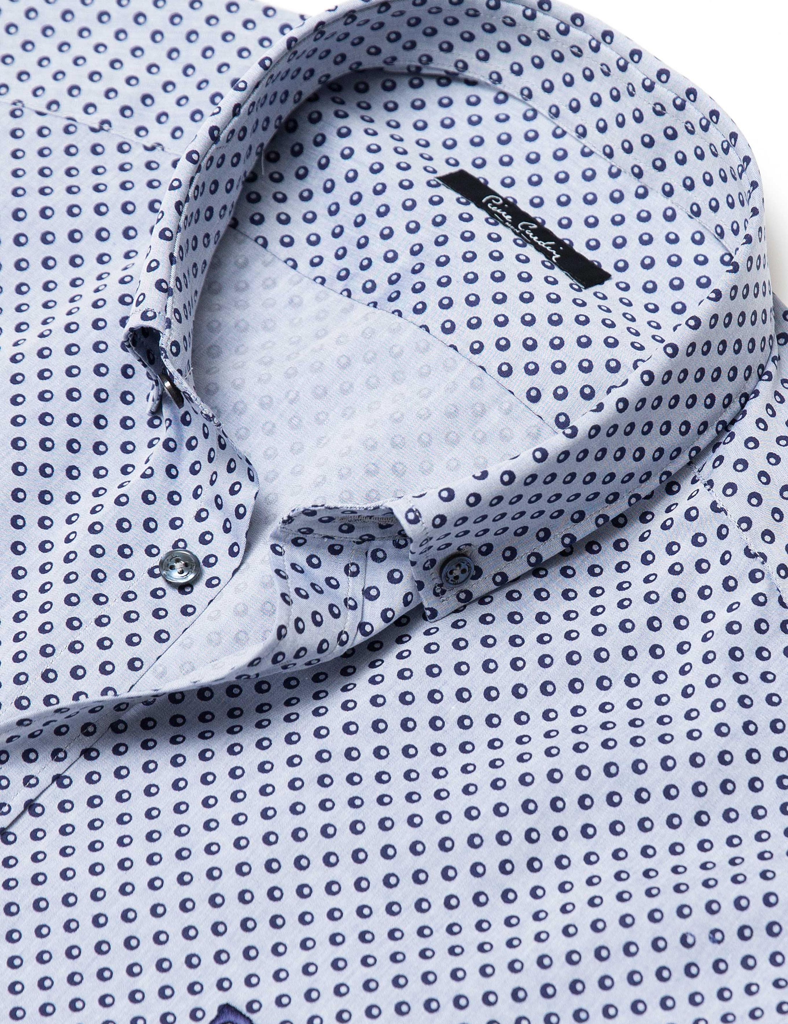 Slim Lacivert Gömlek