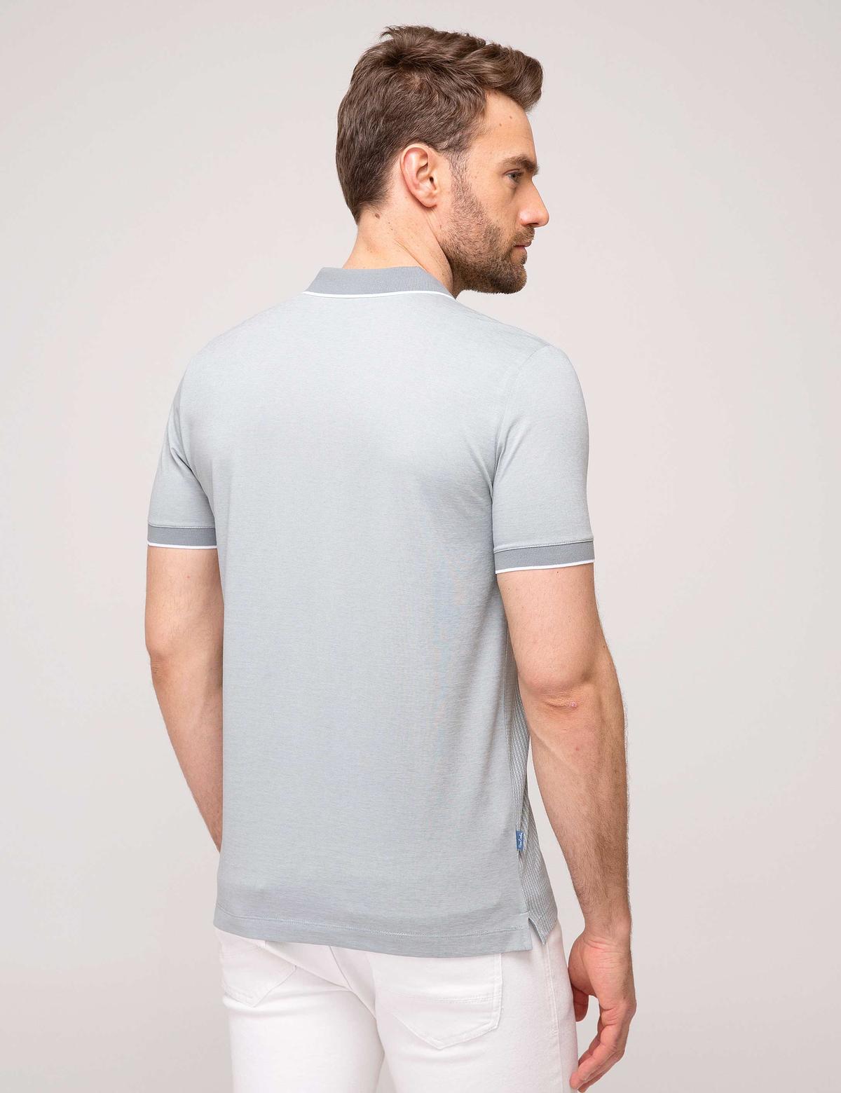 Gri Regular Fit Polo Yaka T-Shirt - 50186445011