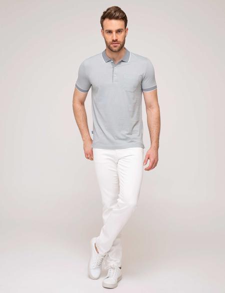 Gri Regular Fit Polo Yaka T-Shirt - 50186445011