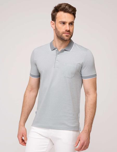 Gri Regular Fit Polo Yaka T-Shirt - 50186445011