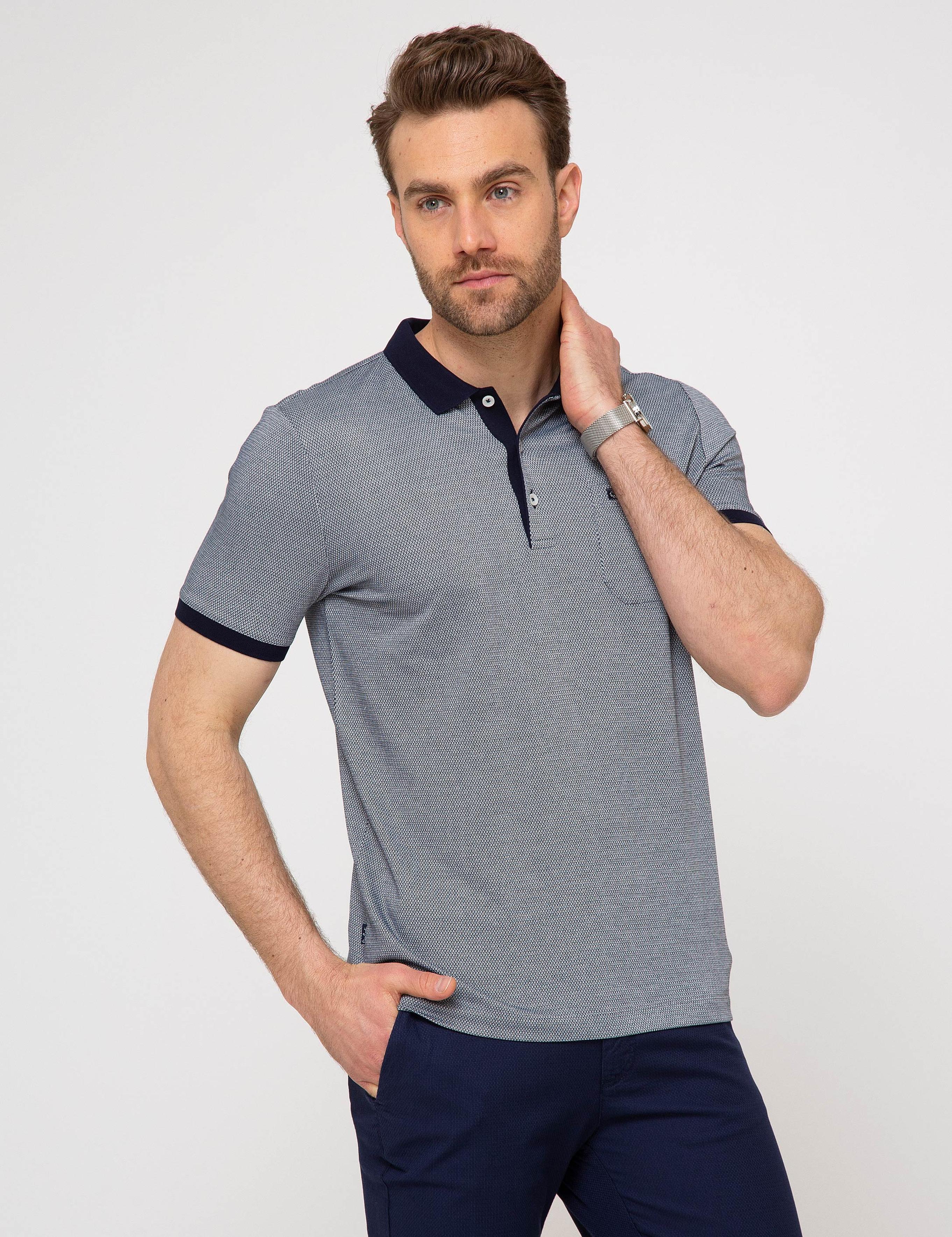 Lacivert Regular Fit Polo Yaka T-Shirt