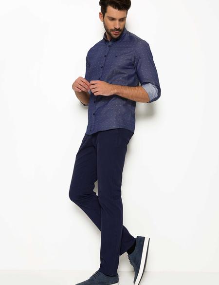 Lacivert Slim Fit Gömlek - 50186452001