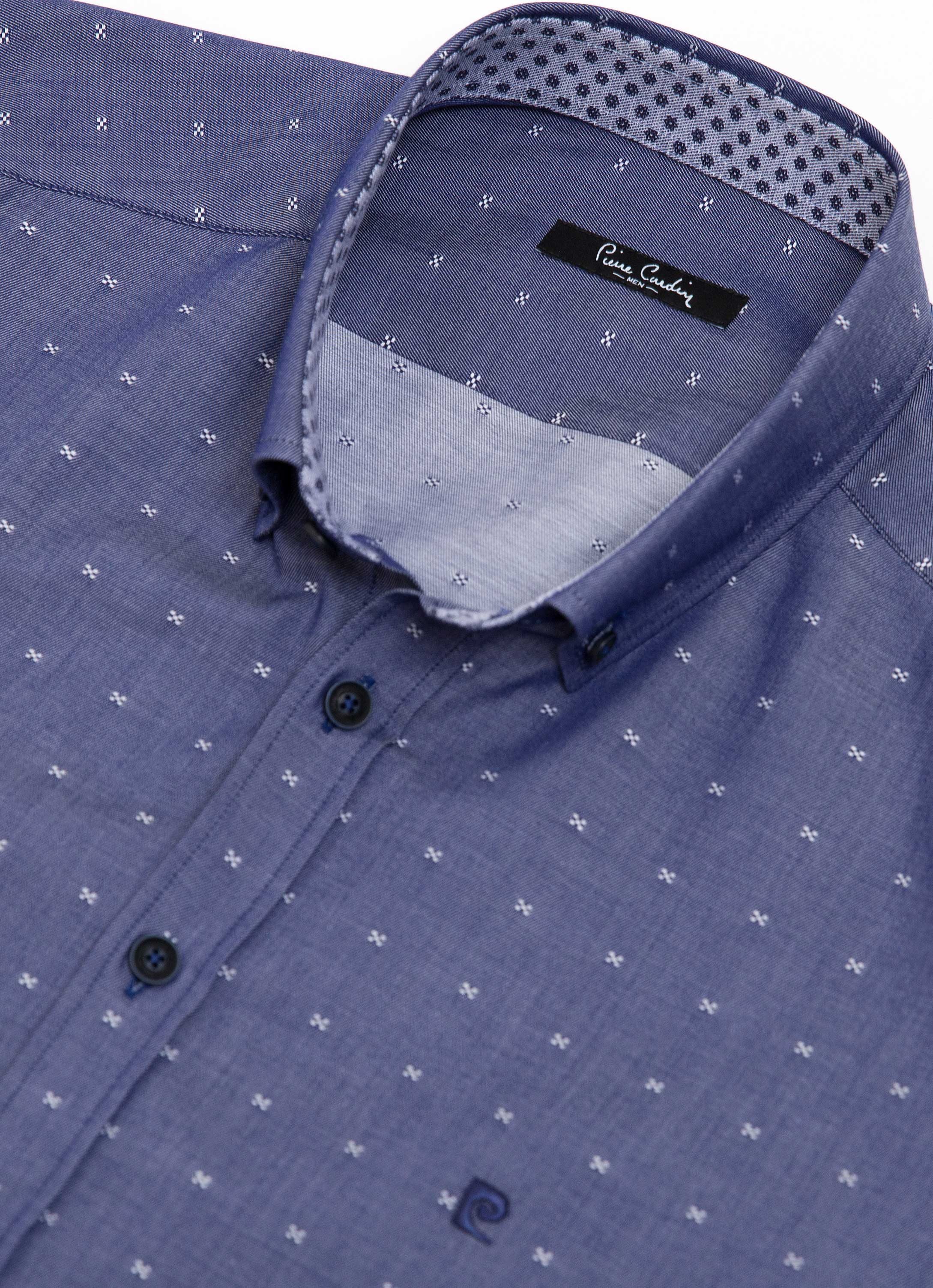 Lacivert Slim Fit Gömlek - Image 3
