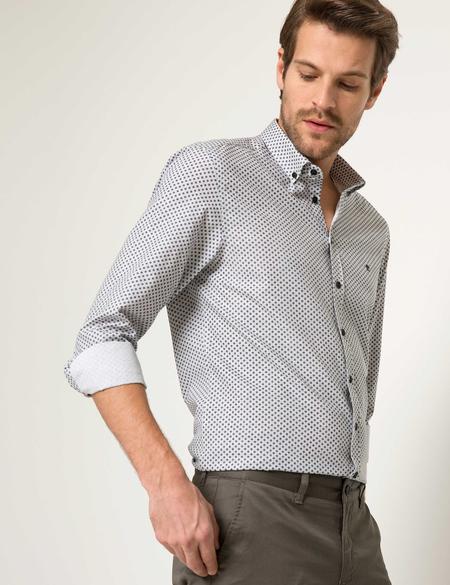 Slim Beyaz Gömlek - 50186455001