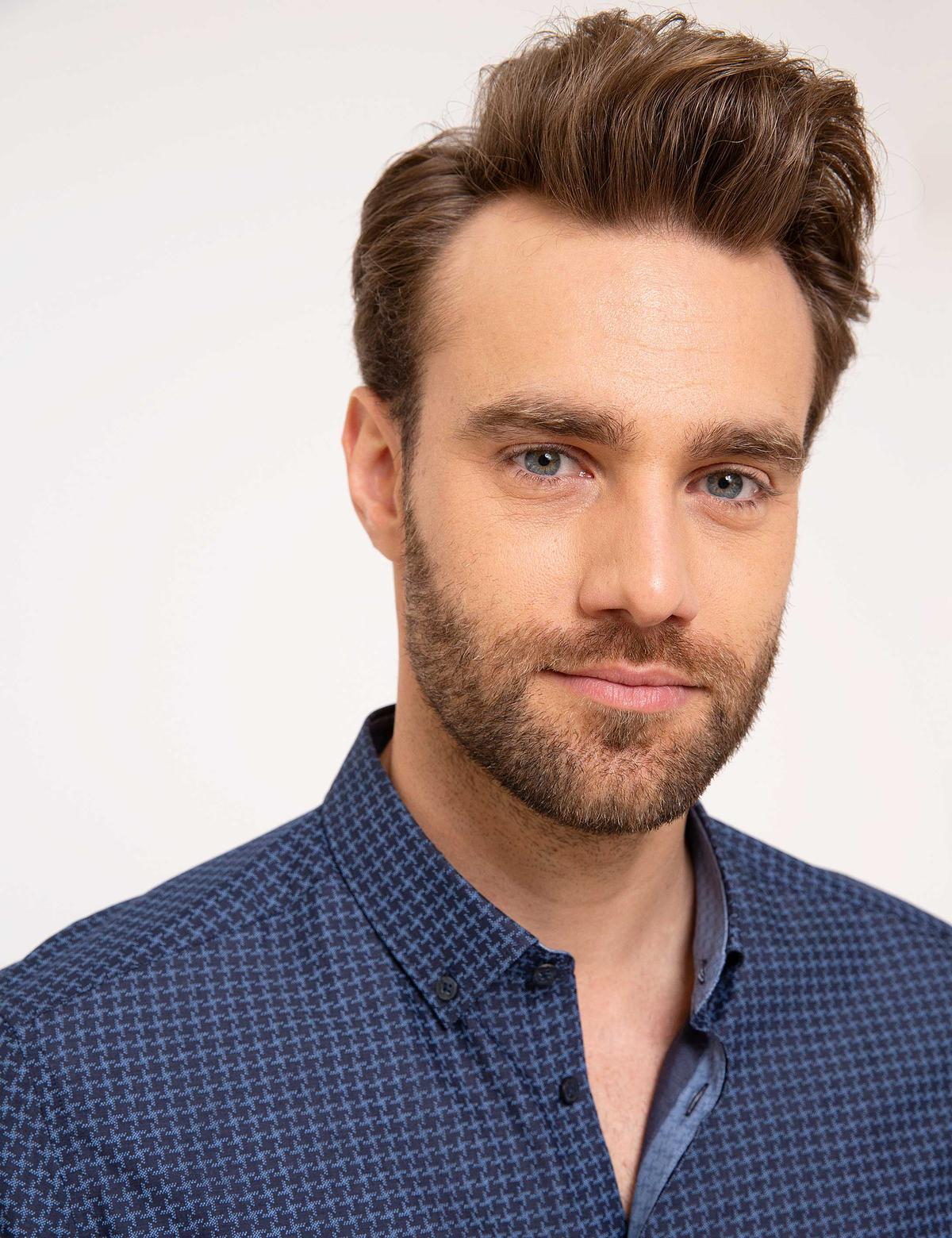 Slim Lacivert Gömlek