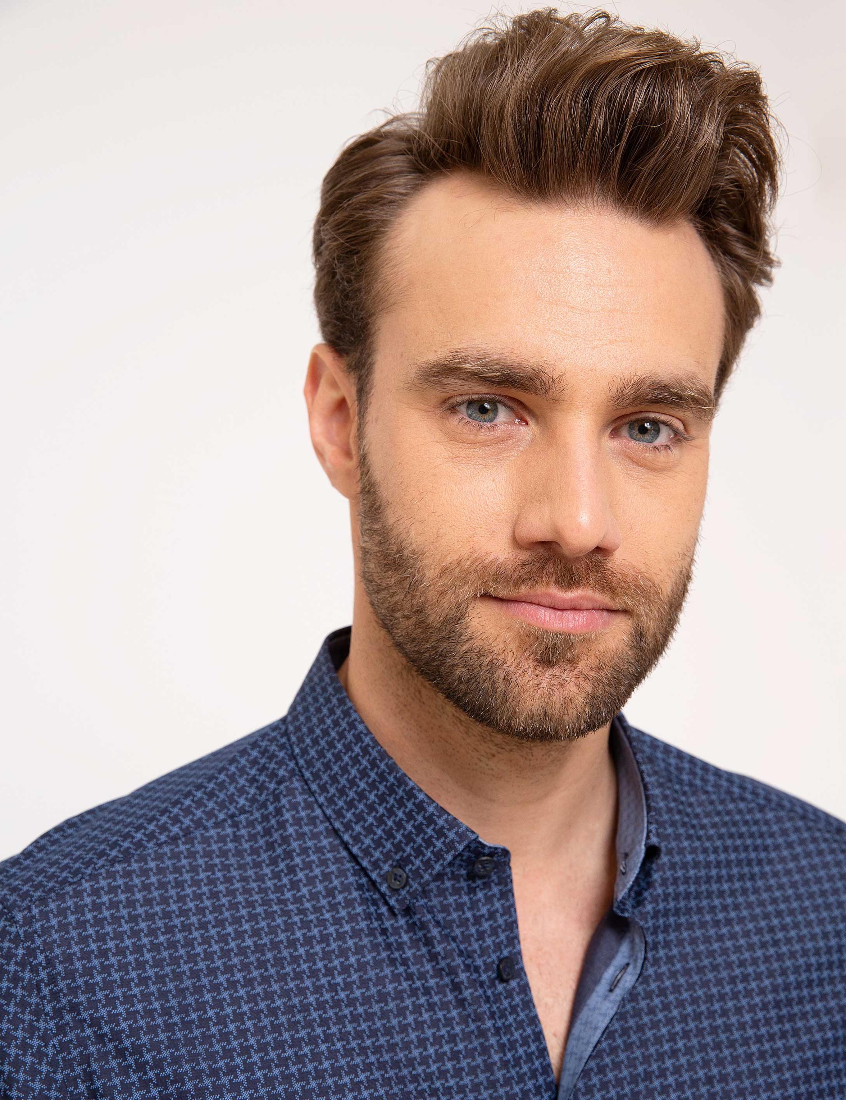 Slim Lacivert Gömlek