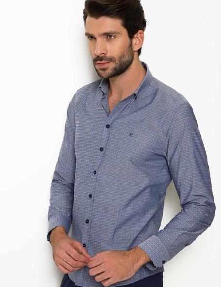 Slim Lacivert Gömlek - 50186467001