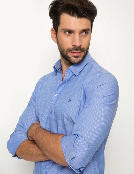 Slim Mavi Gömlek - 50186468001