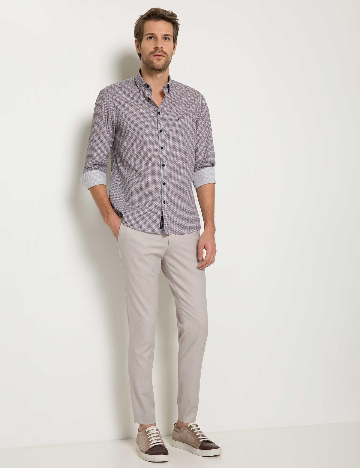 Slim Kırmızı Gömlek - 50186469008