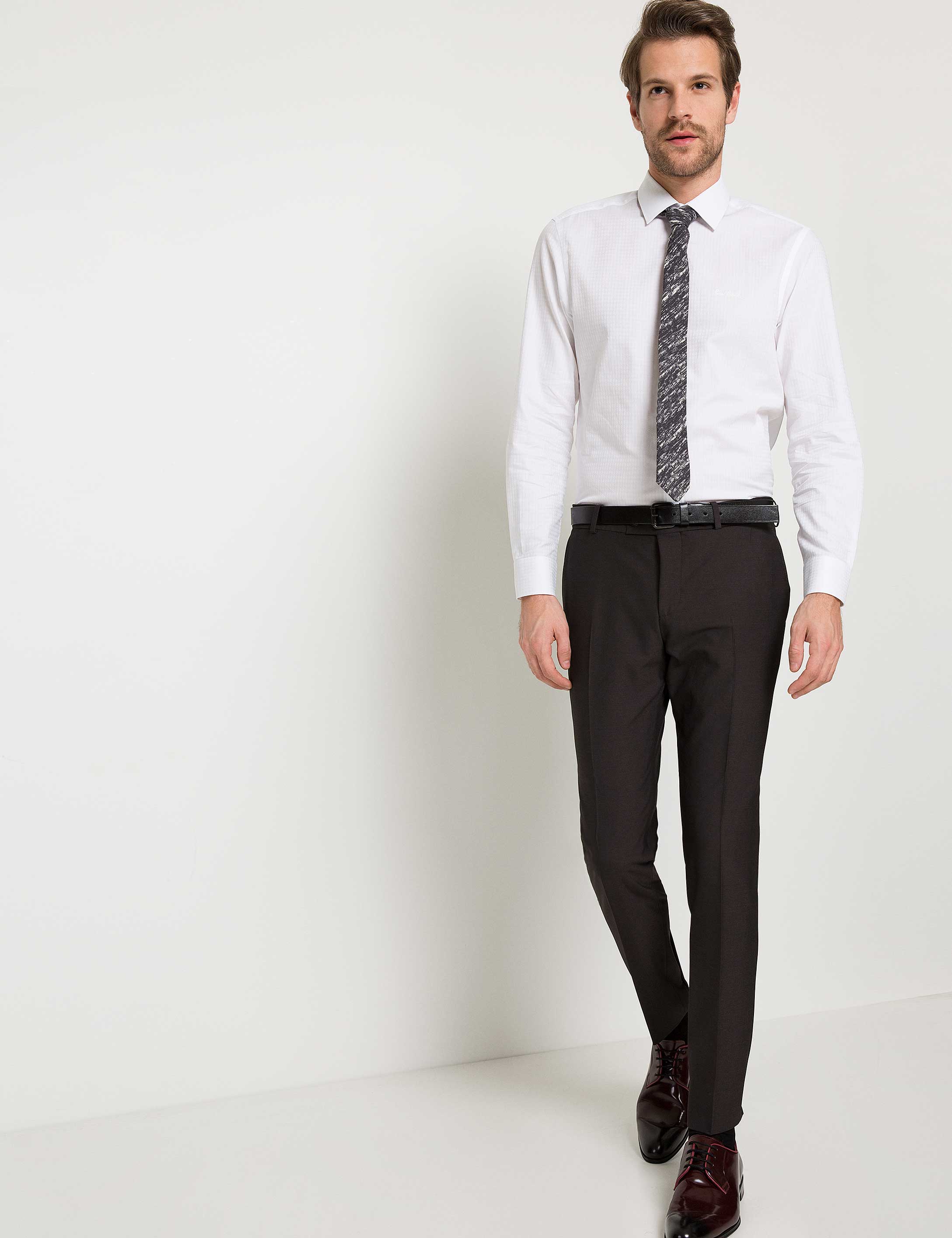 Slim Beyaz Gömlek - 50186479001