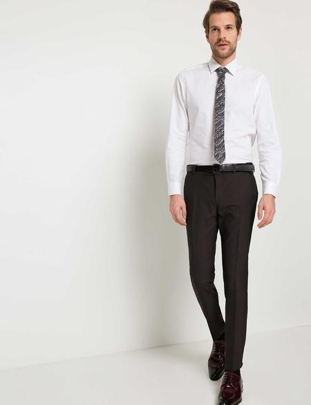 Slim Beyaz Gömlek - 50186479001