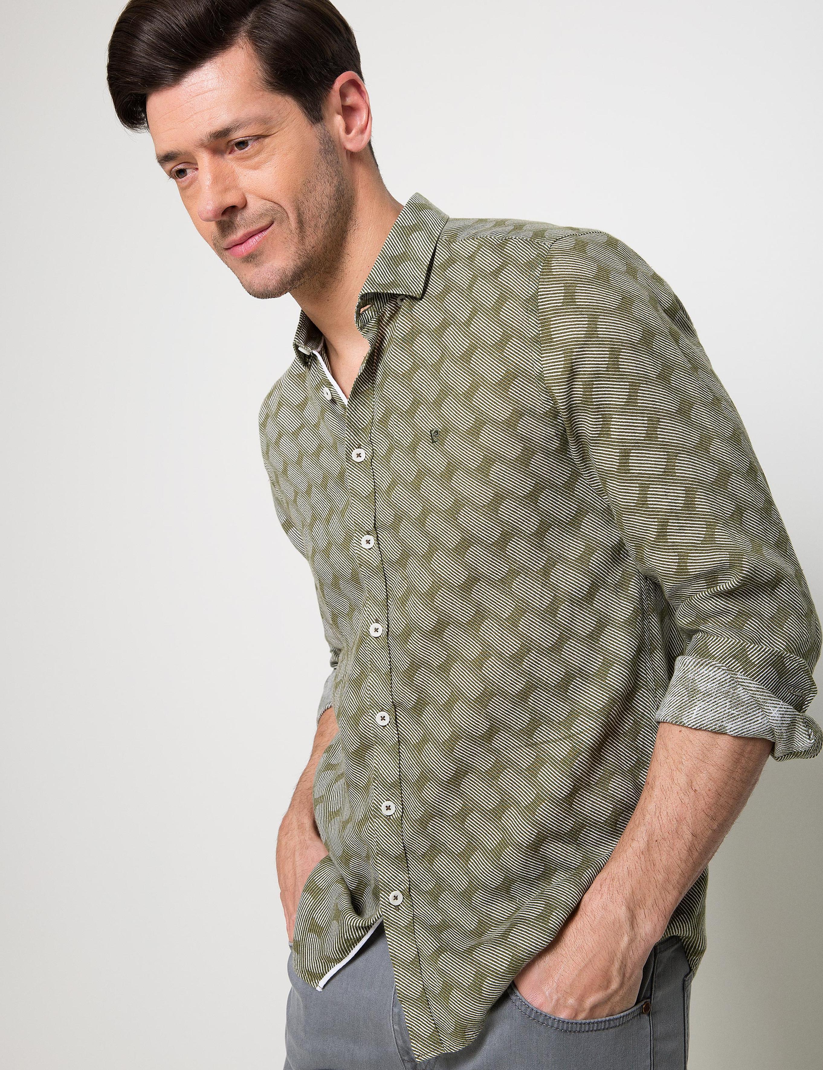 Haki Slim Fit Gömlek