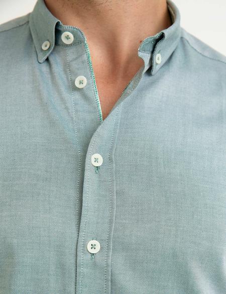 Yeşil Slim Fit Gömlek - 50186961050