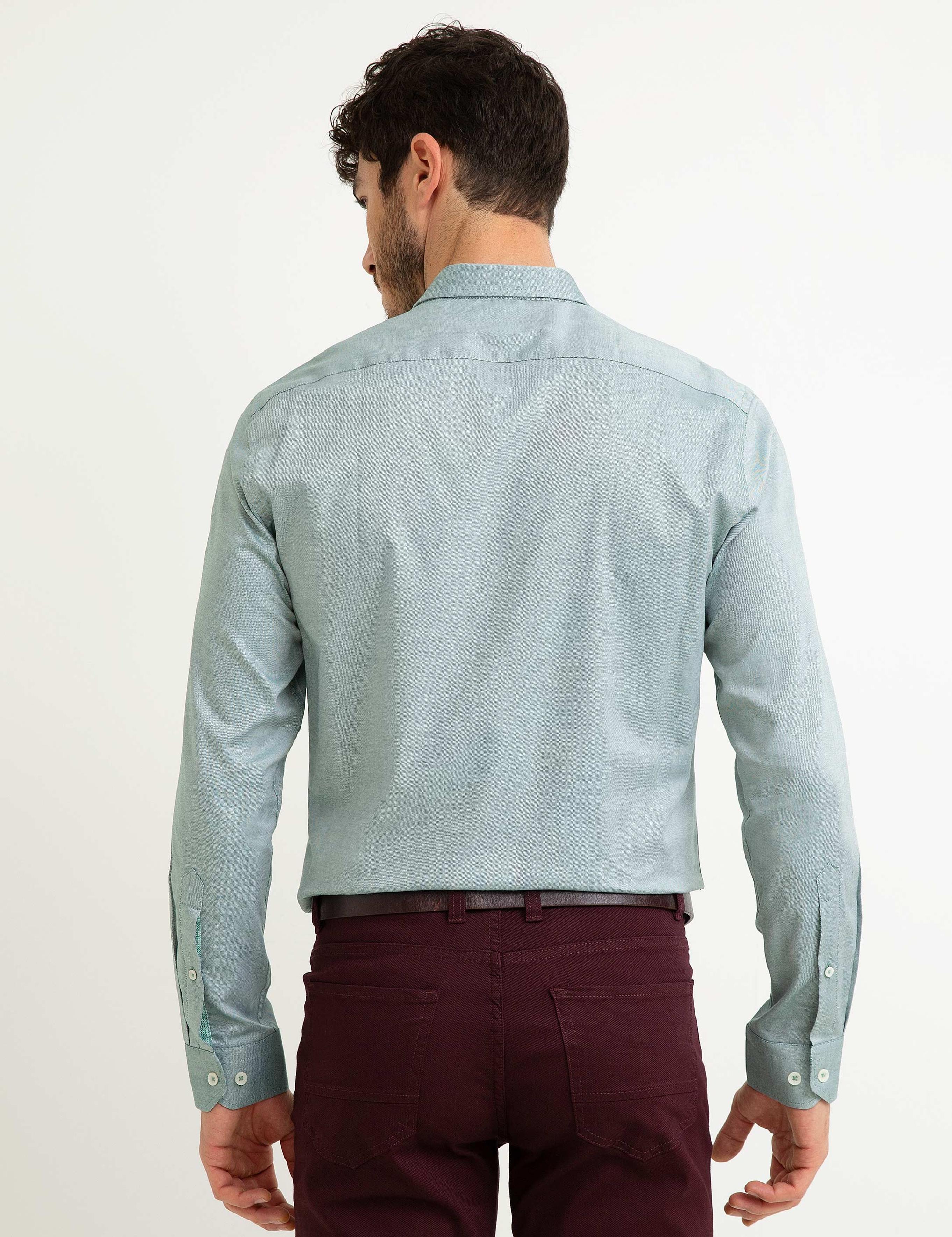 Yeşil Slim Fit Gömlek