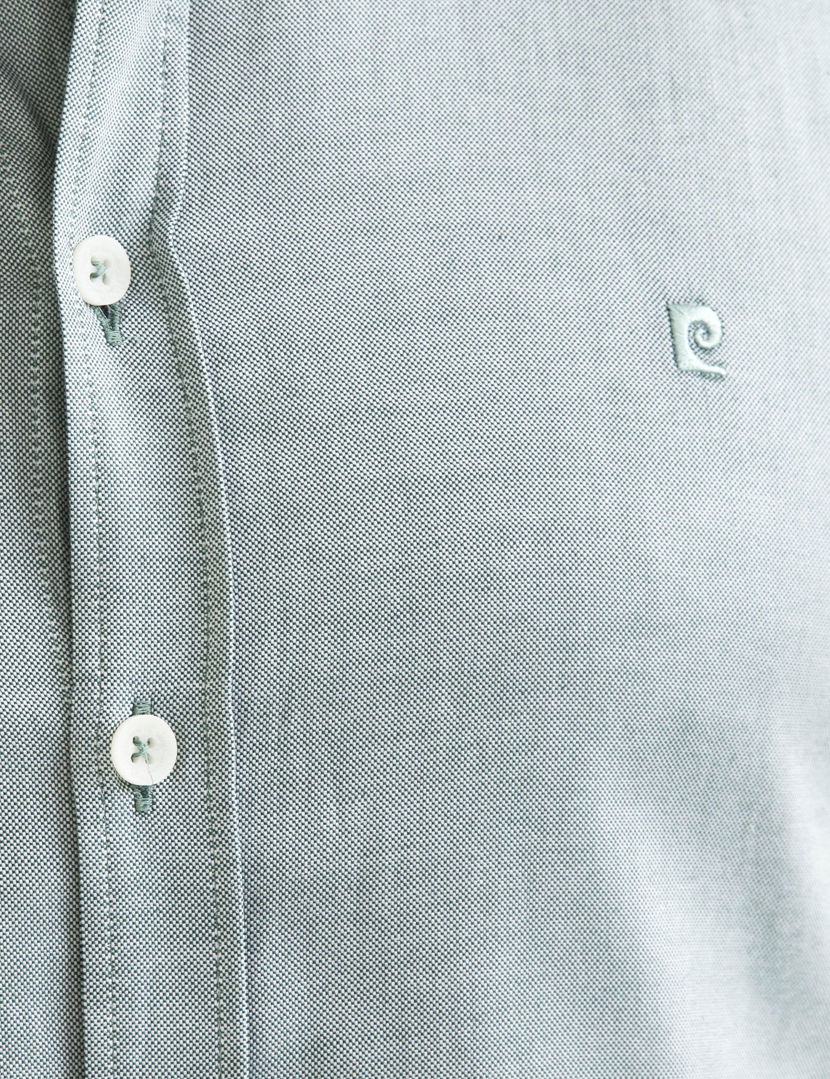 Yeşil Slim Fit Kısa Kollu Gömlek