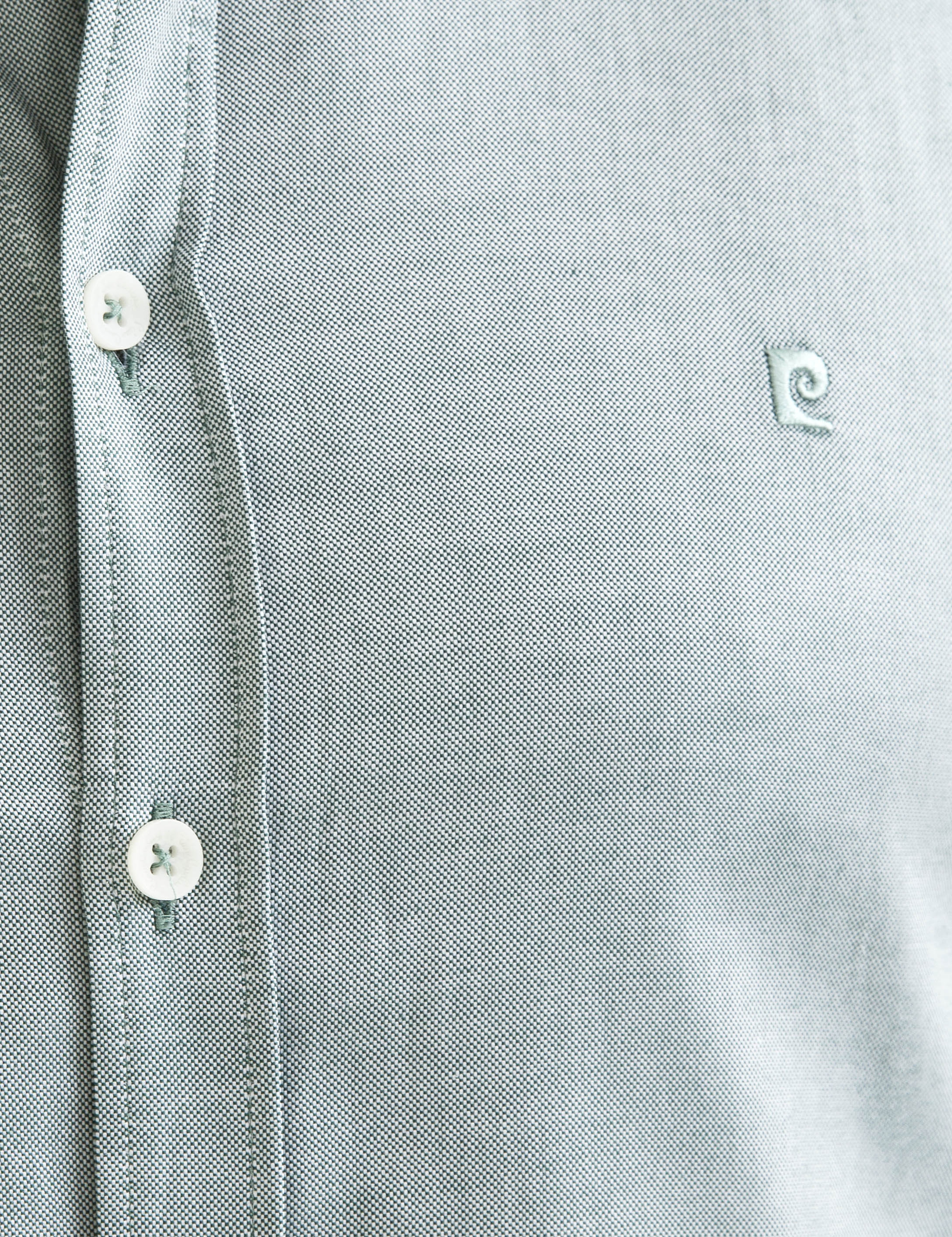 Yeşil Slim Fit Kısa Kollu Gömlek