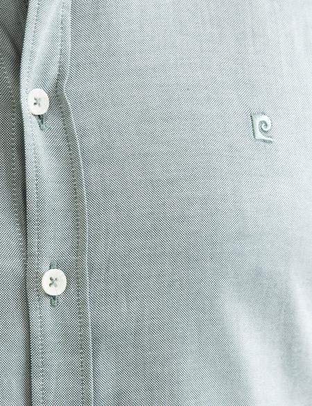 Yeşil Slim Fit Kısa Kollu Gömlek - 50186963040