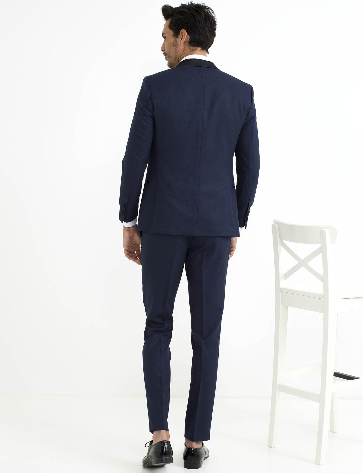 Lacivert Yelekli Damatlık Smokin - 50187283038