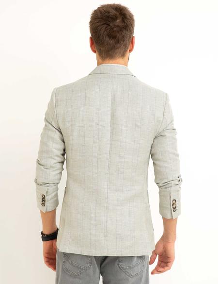 Gri Slim Fit Ceket - 50187296041