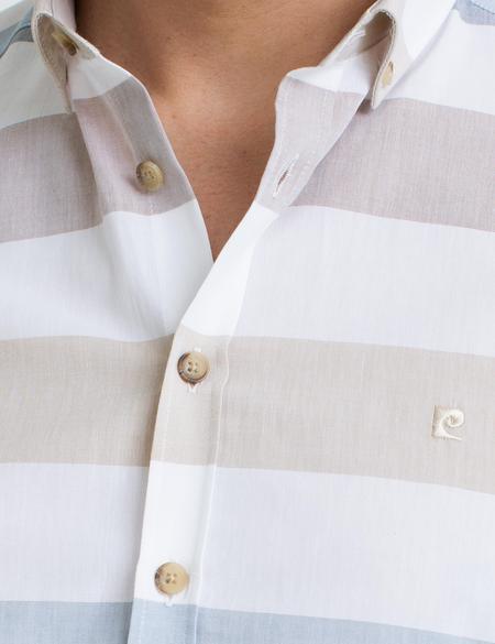 Sarı Slim Fit Kısa Kollu Gömlek - 50187592010