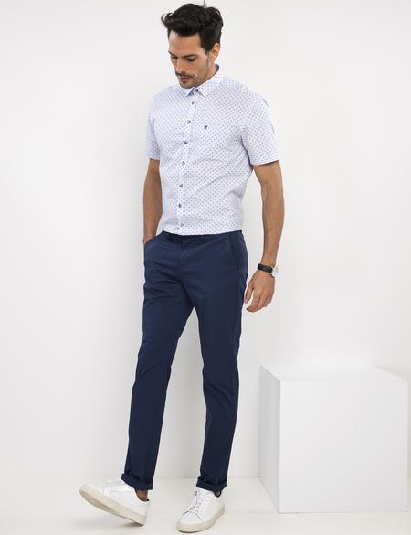 Açık Mavi Regular Fit Kısa Kollu Gömlek - 50187621016