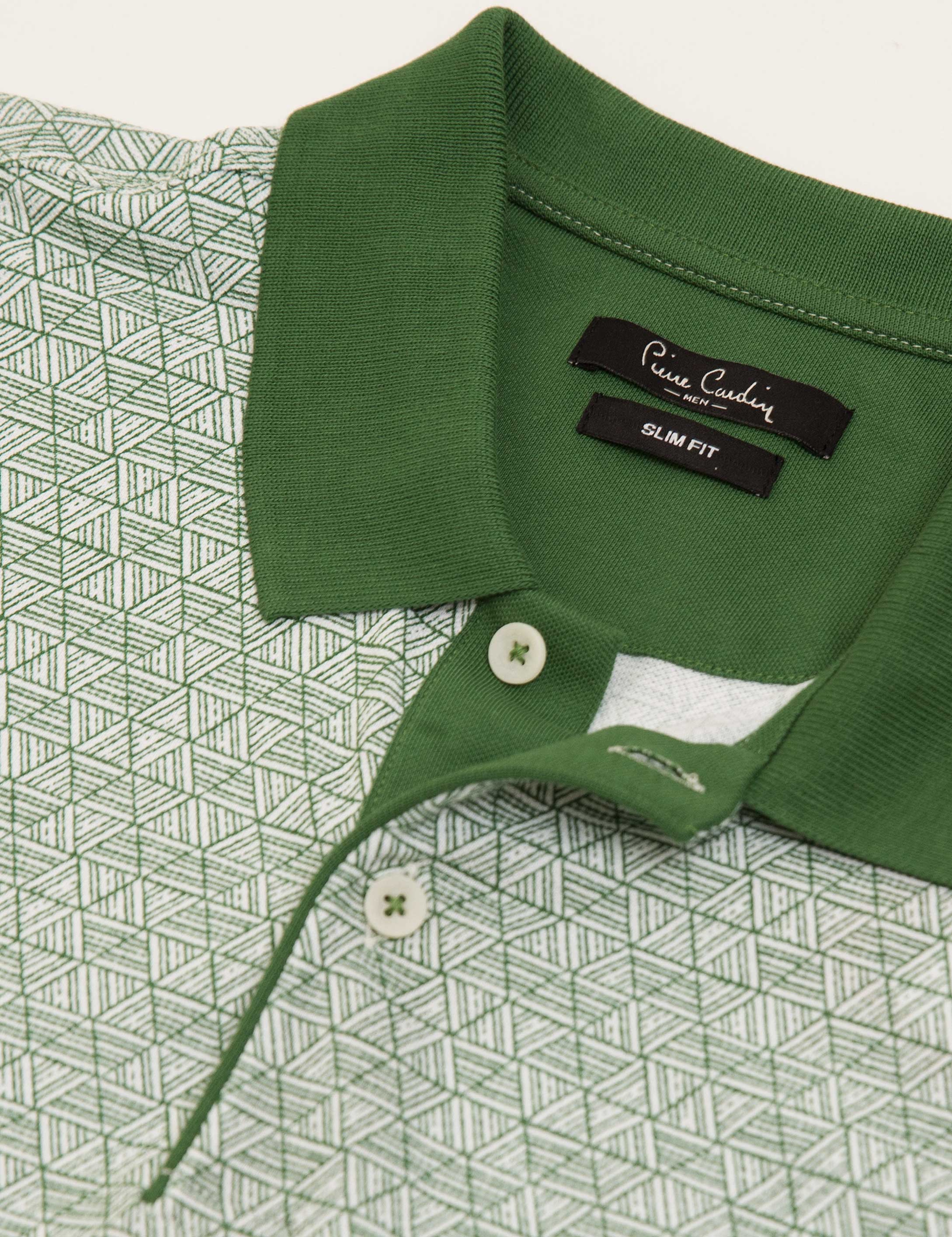 Yeşil Slim Fit T-Shirt - Image 4