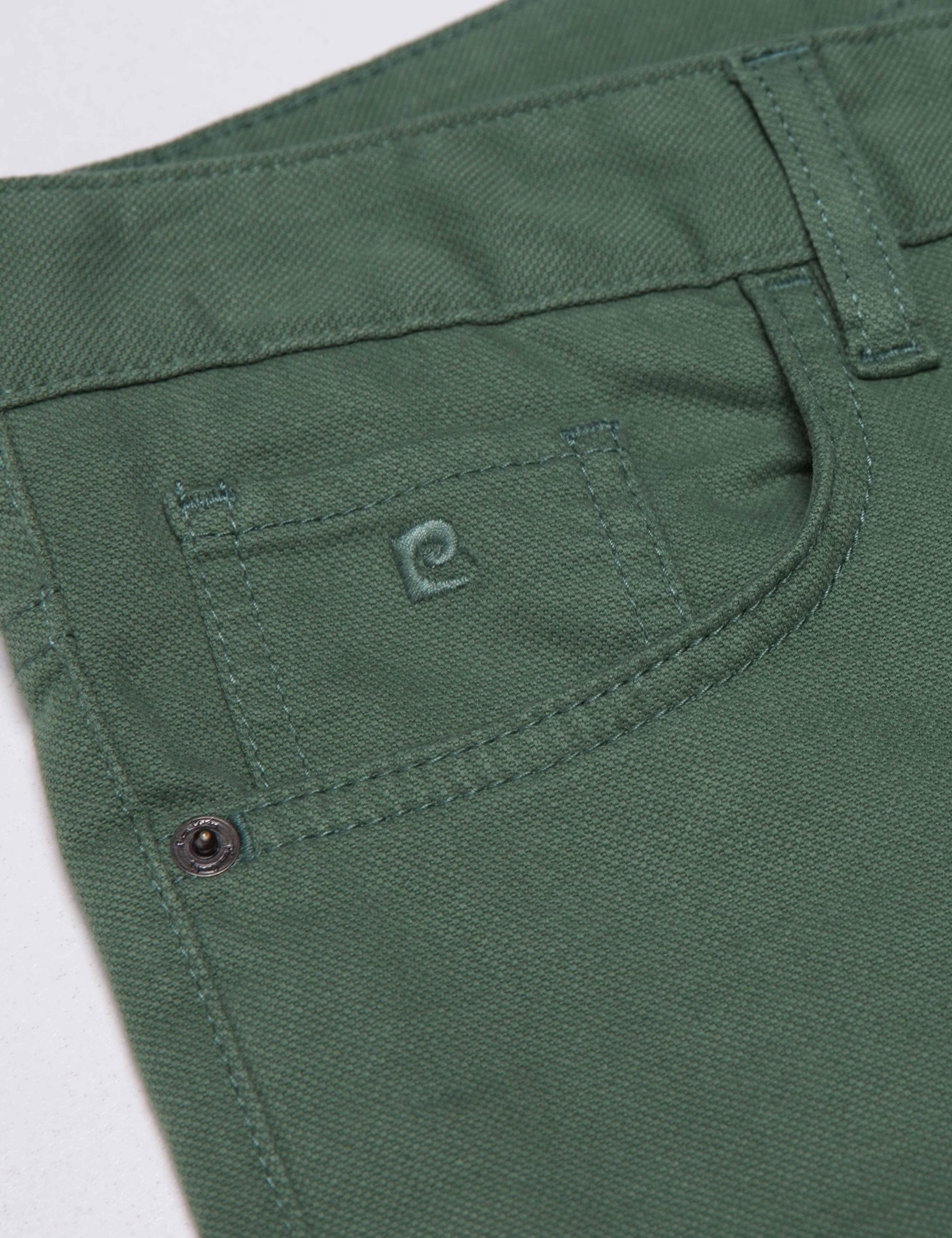 Koyu Yeşil Slim Fit Chino Pantolon - Image 4