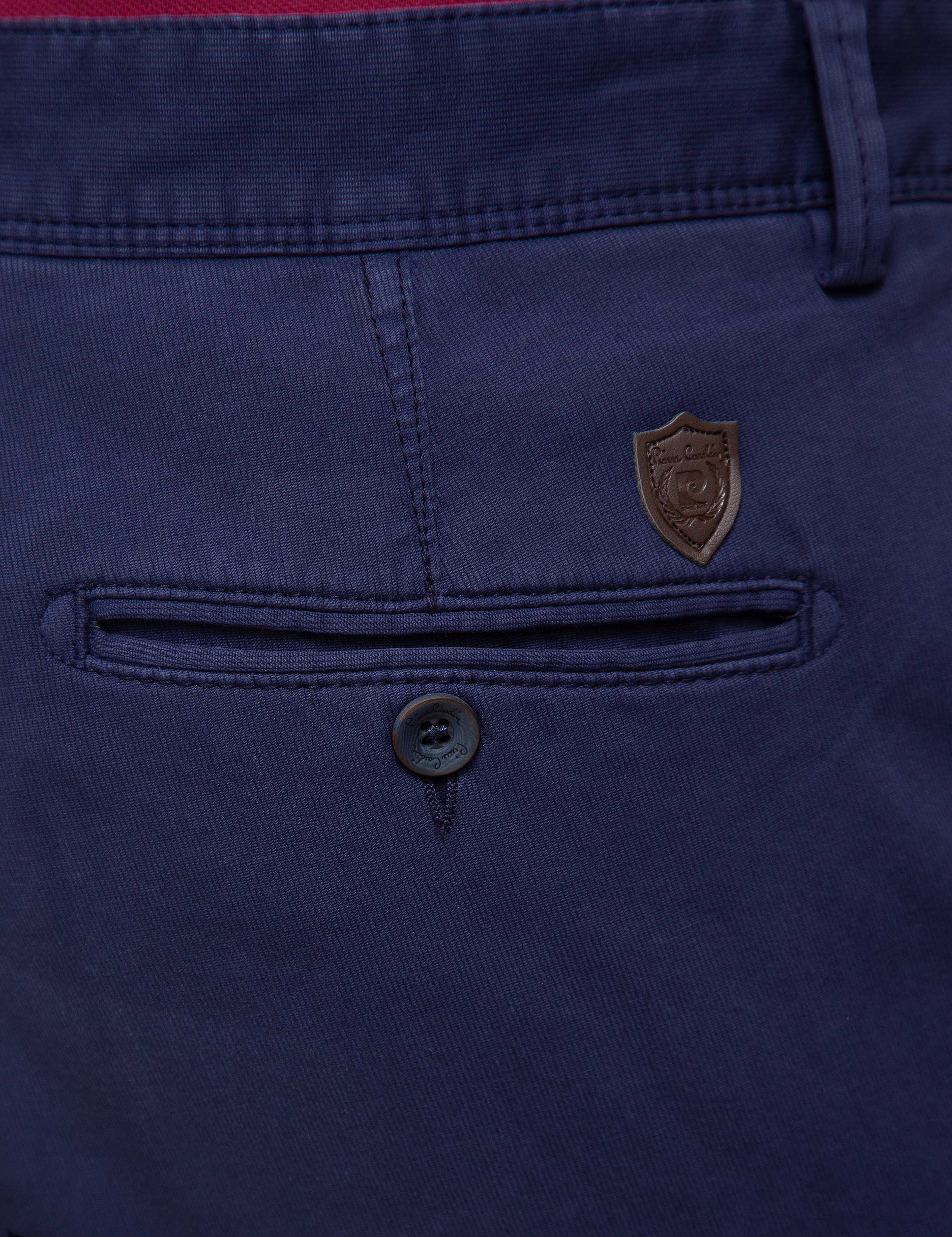 Lacivert Slim Fit Chino Pantolon - Image 4